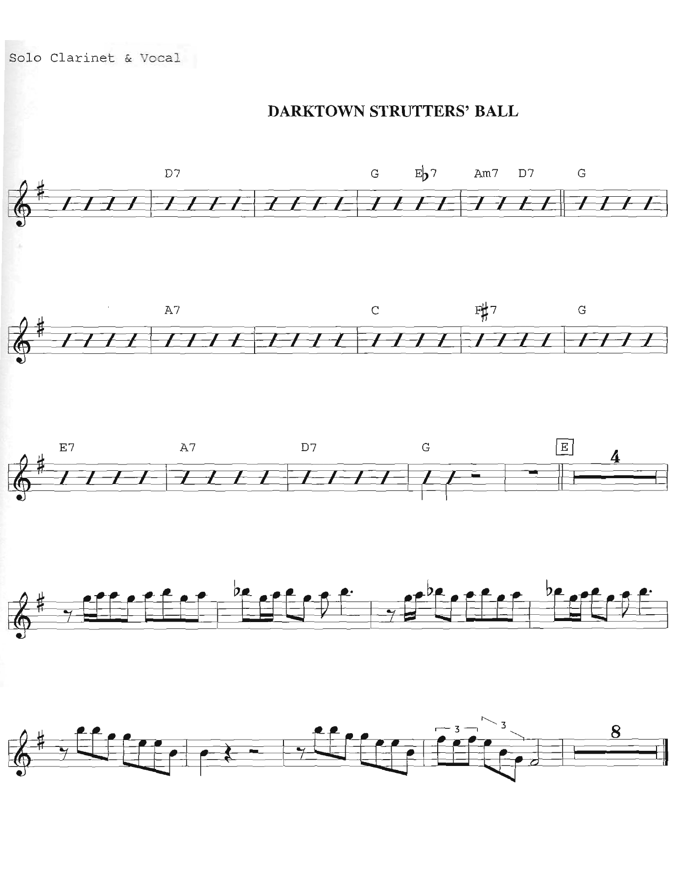 Darktown Strutters' Ball 2 Arr — page 3