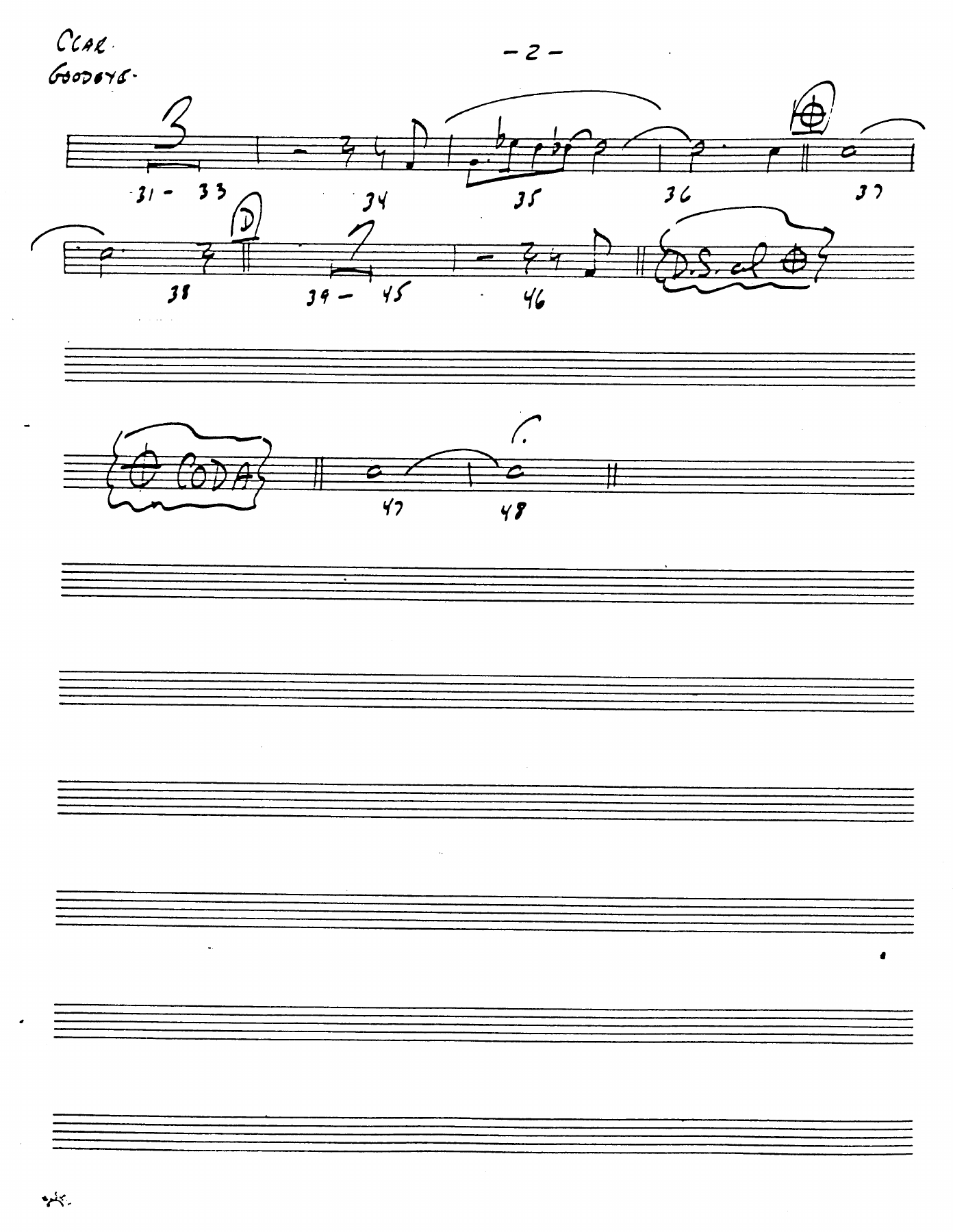 Goodbye (B.Goodman) MP3 — page 2