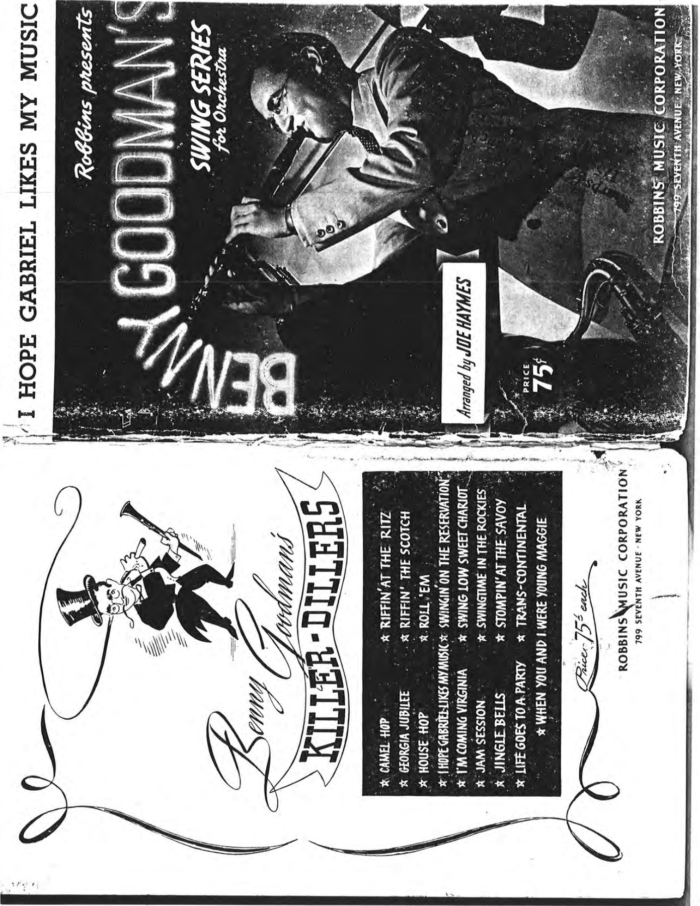 I Hope Gabriel Likes My Music (J.Haymes)  B.Goodman — sheet music preview