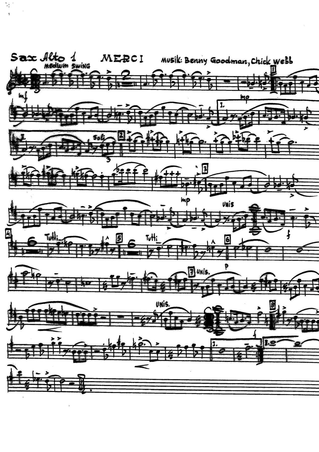 Mercy — sheet music cover (first page)