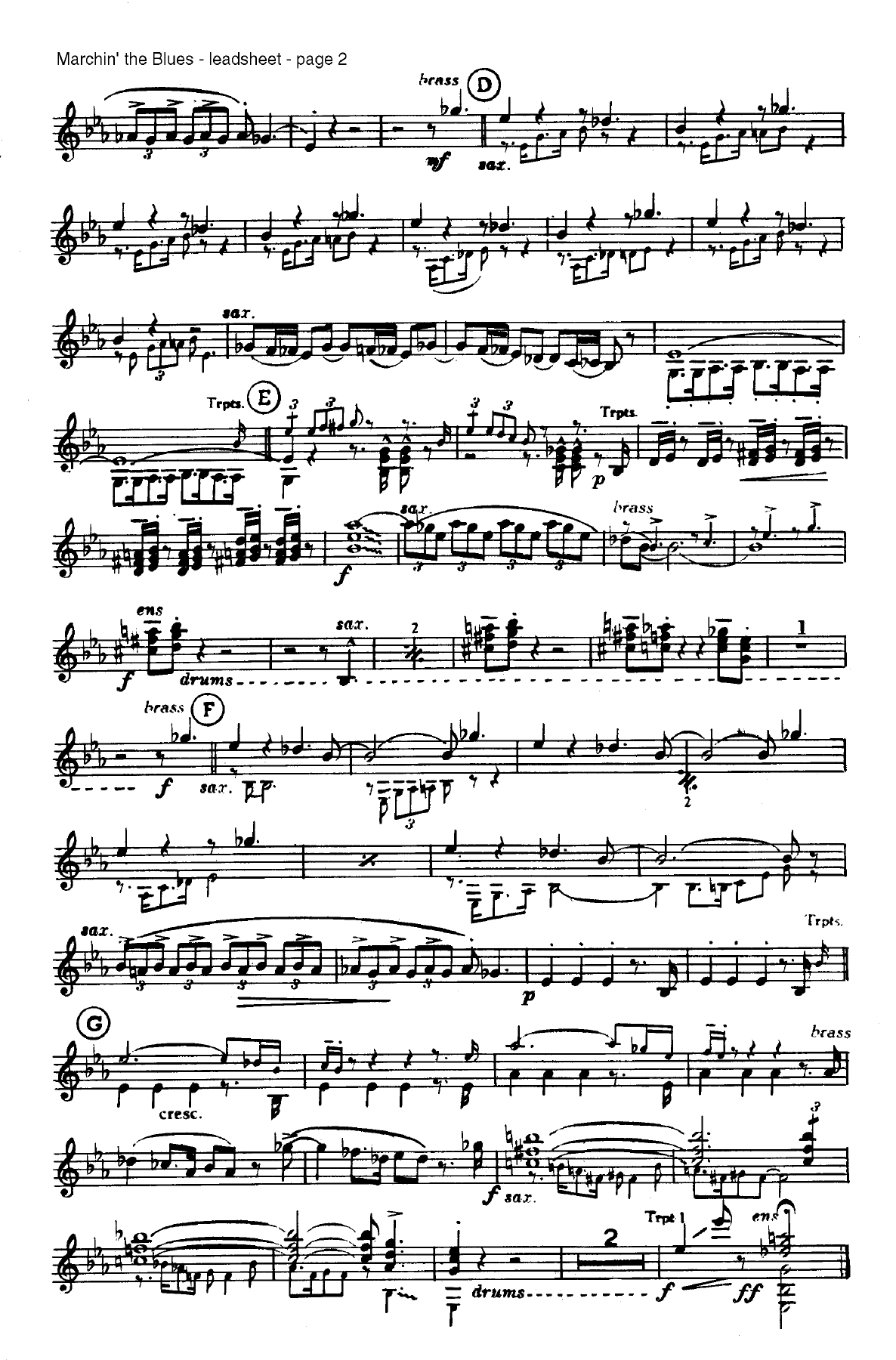 Marchin' The Blues — page 2