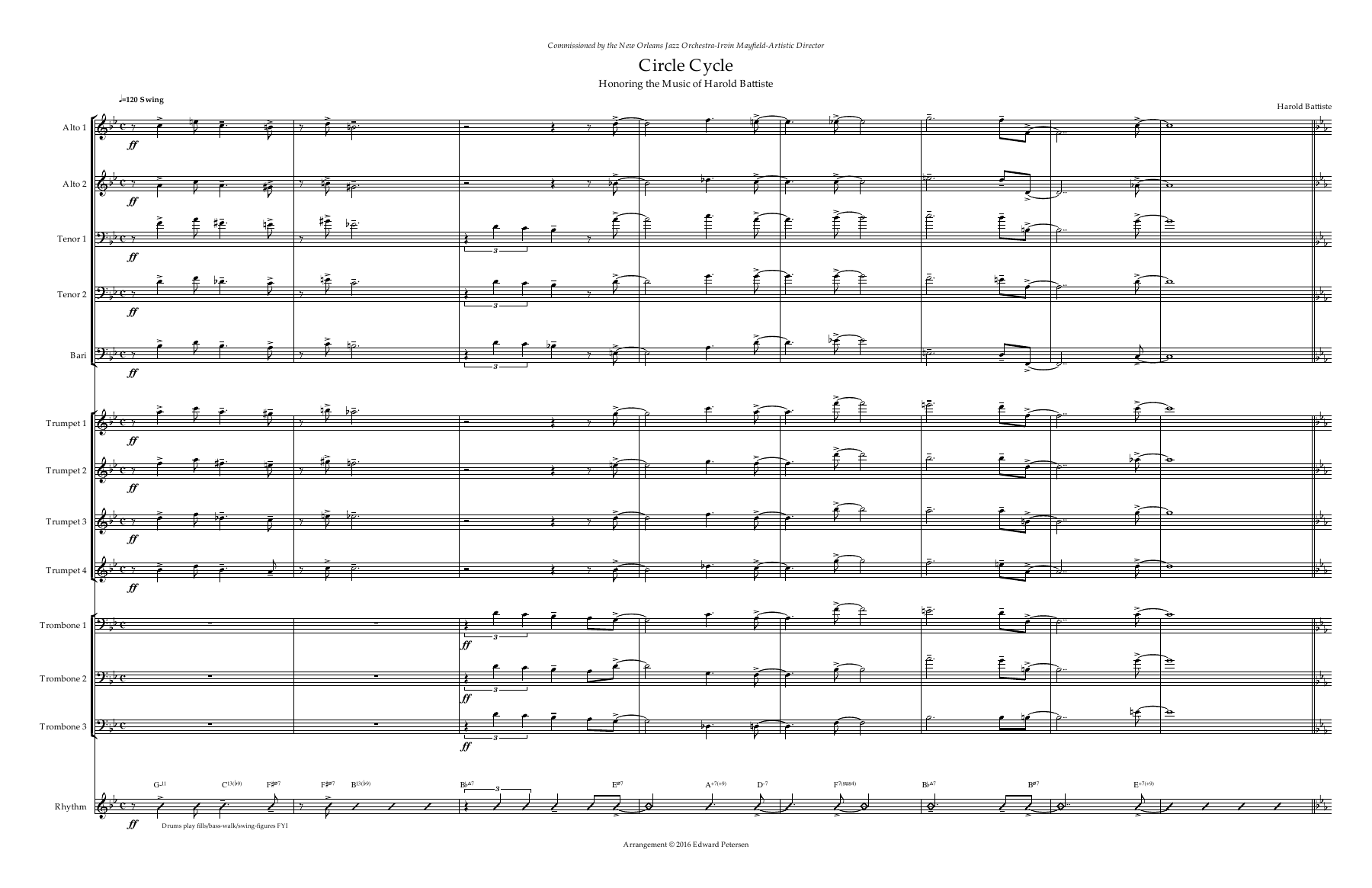 Circle Cycle (H.Battiste) MP3 — sheet music preview