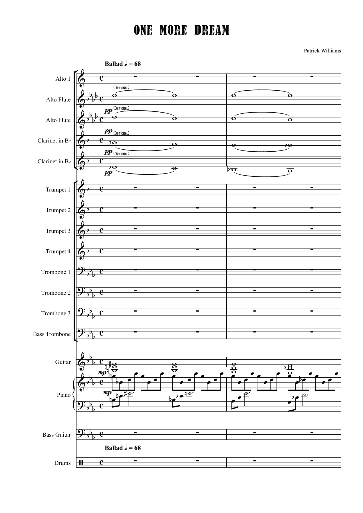 One More Dream (P.Williams) 35 — sheet music preview