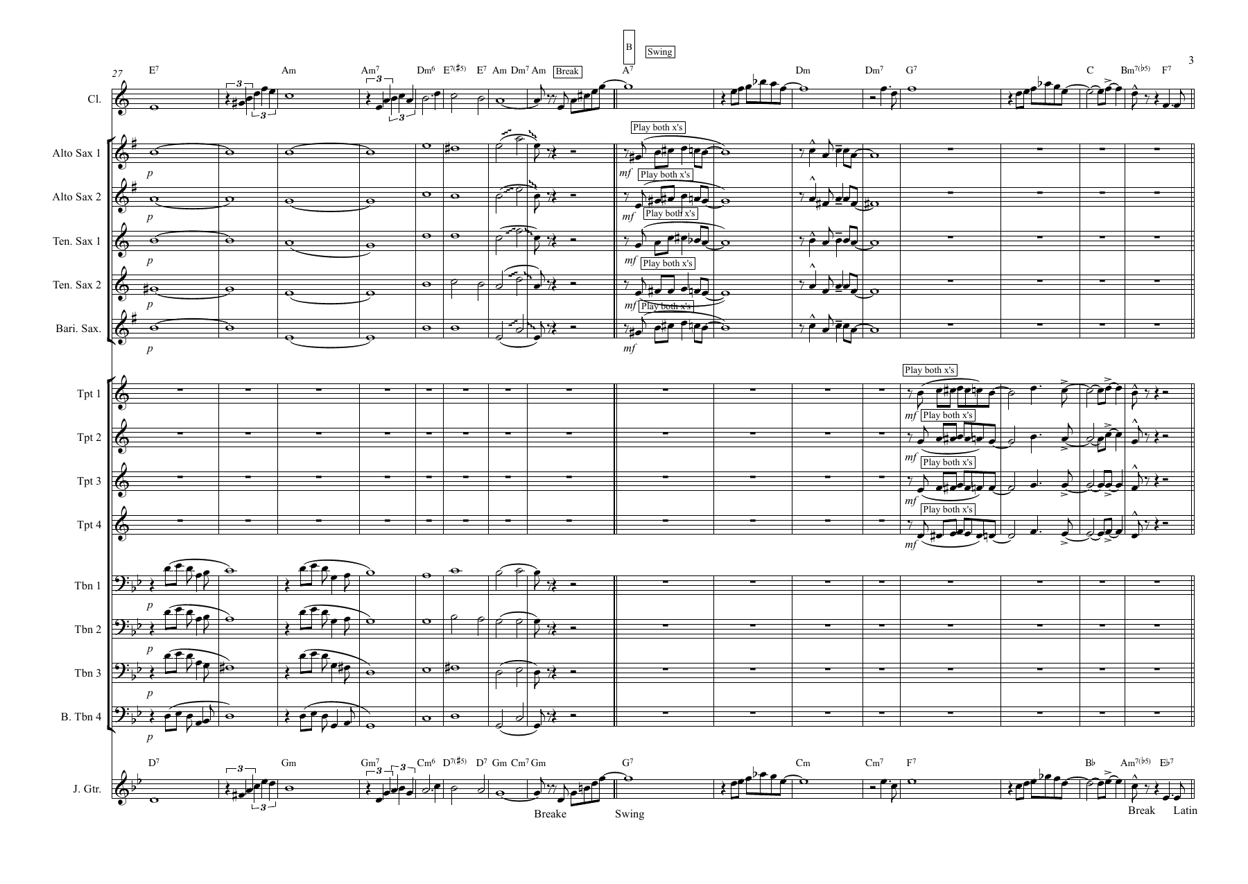 Petite Fleur (S.Bechet) Clarinet Feature — page 3