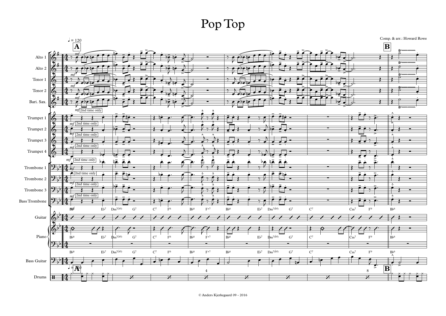 Pop Top — sheet music cover (first page)