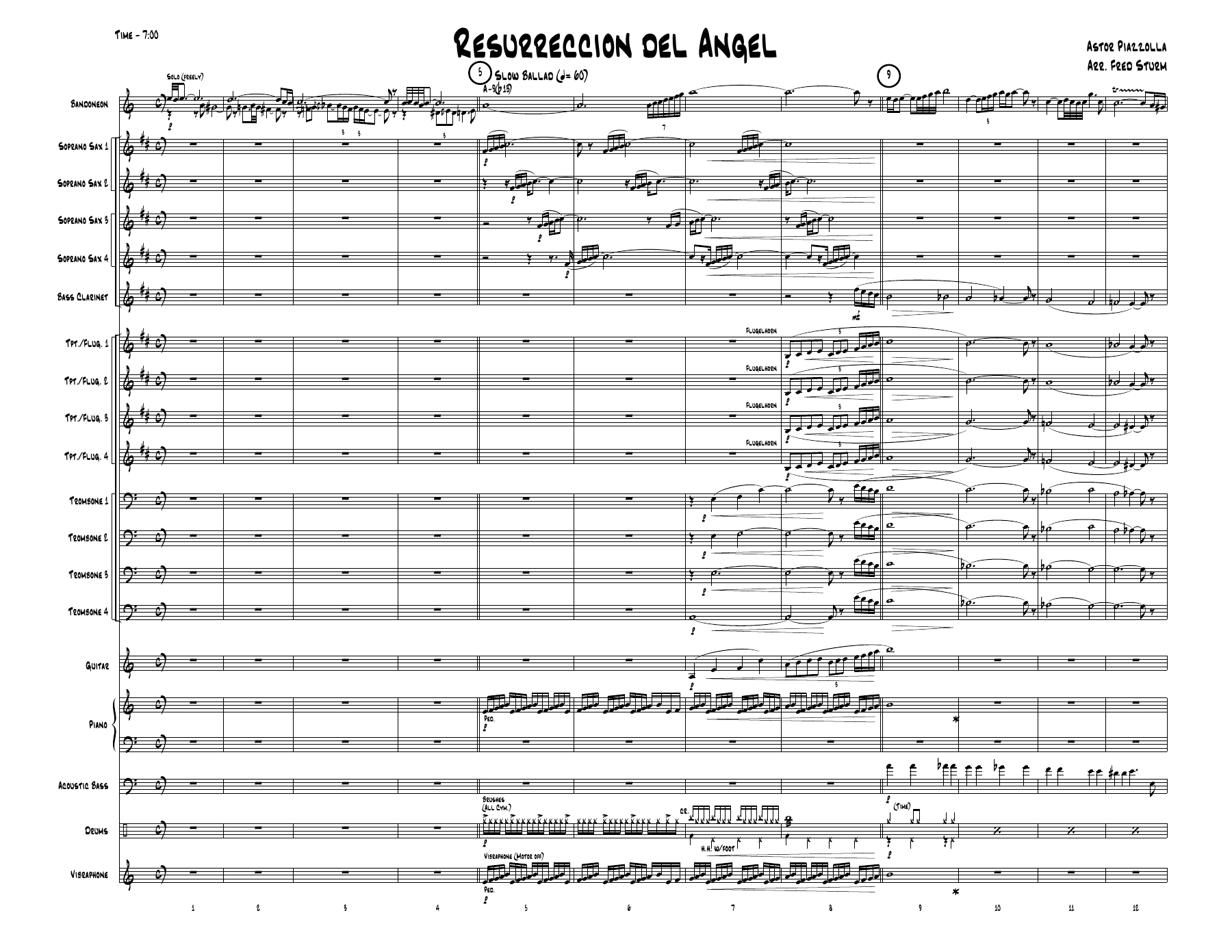 Resurreccion Del Angel (F.Sturm) A.Piazzolla — sheet music preview