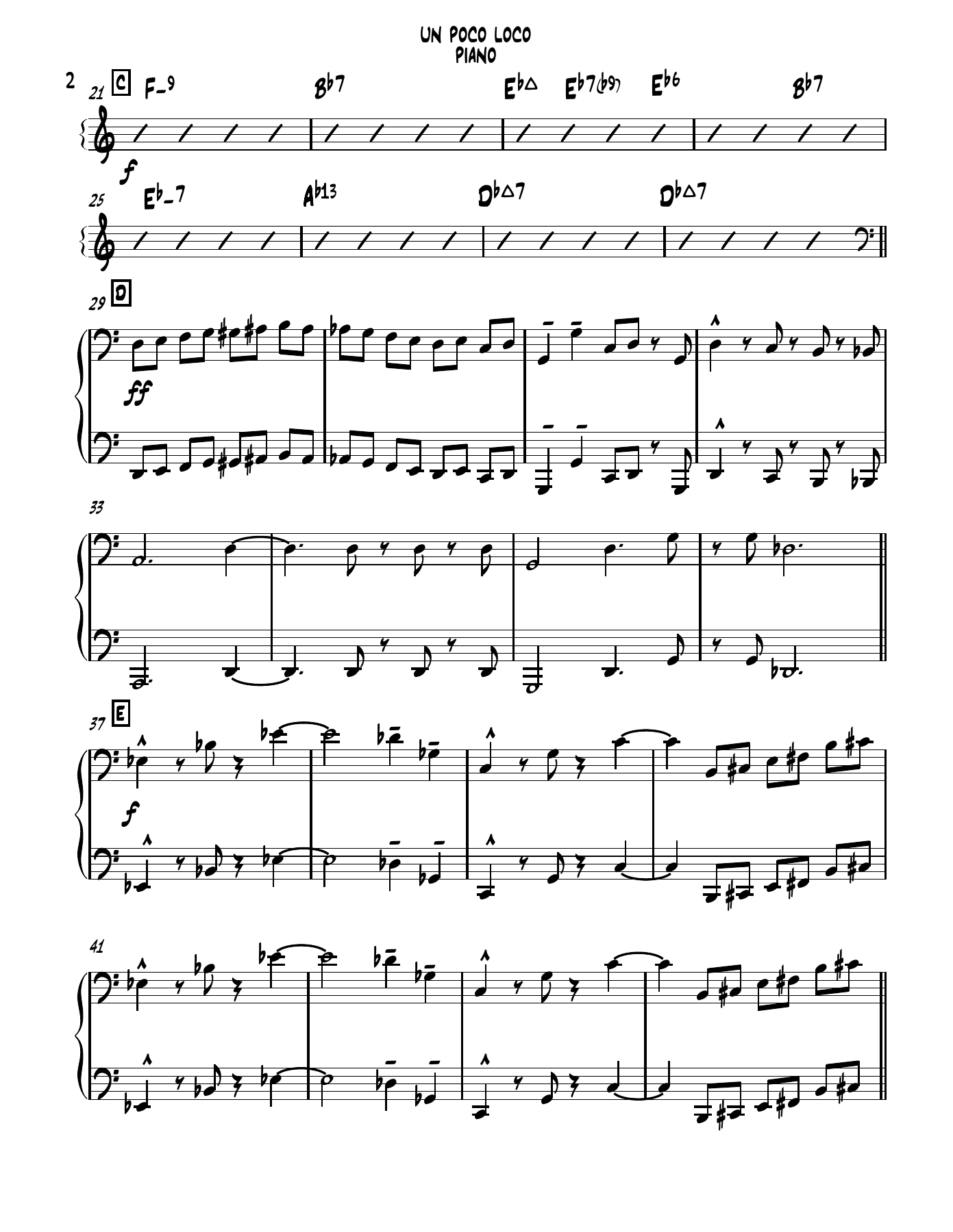 Un Poco Loco — page 2