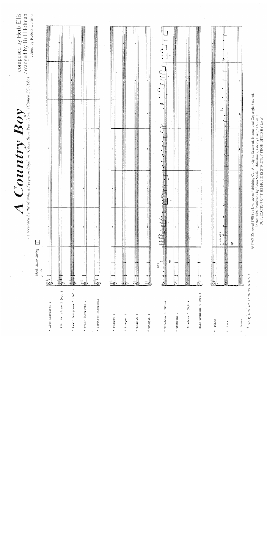 A Country Boy (B.Holman) MP3 — sheet music preview