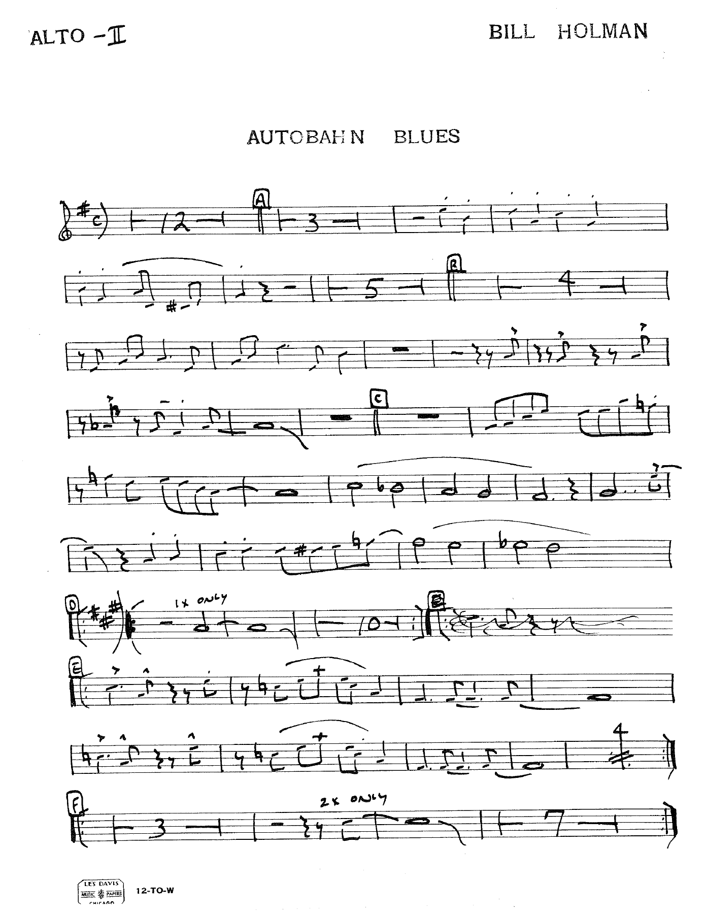 Autobahn Blues (B.Holman) W.Herman — page 3