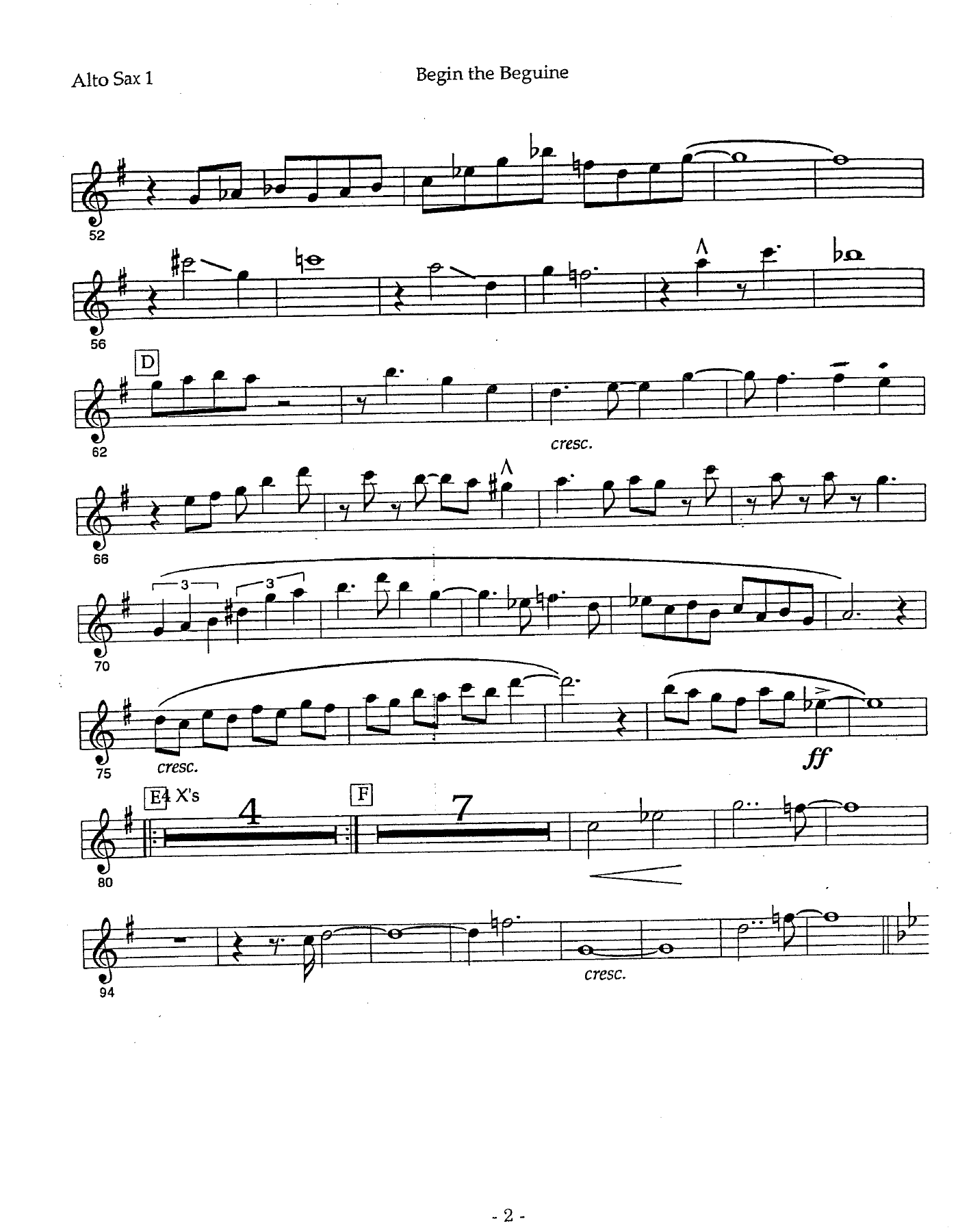 Begin The Beguine (B.Holman) 2 — page 2
