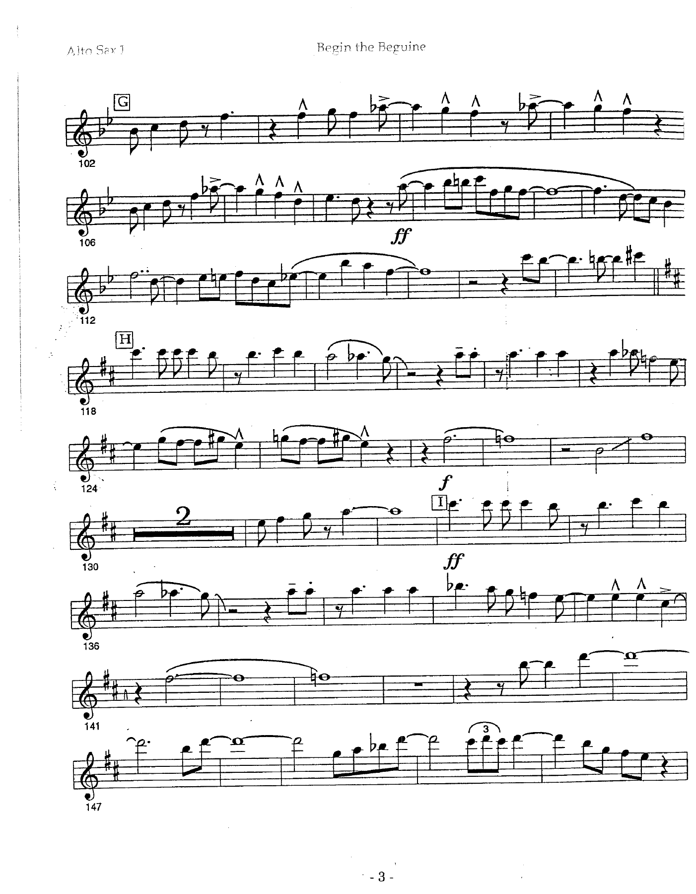 Begin The Beguine (B.Holman) 2 — page 3