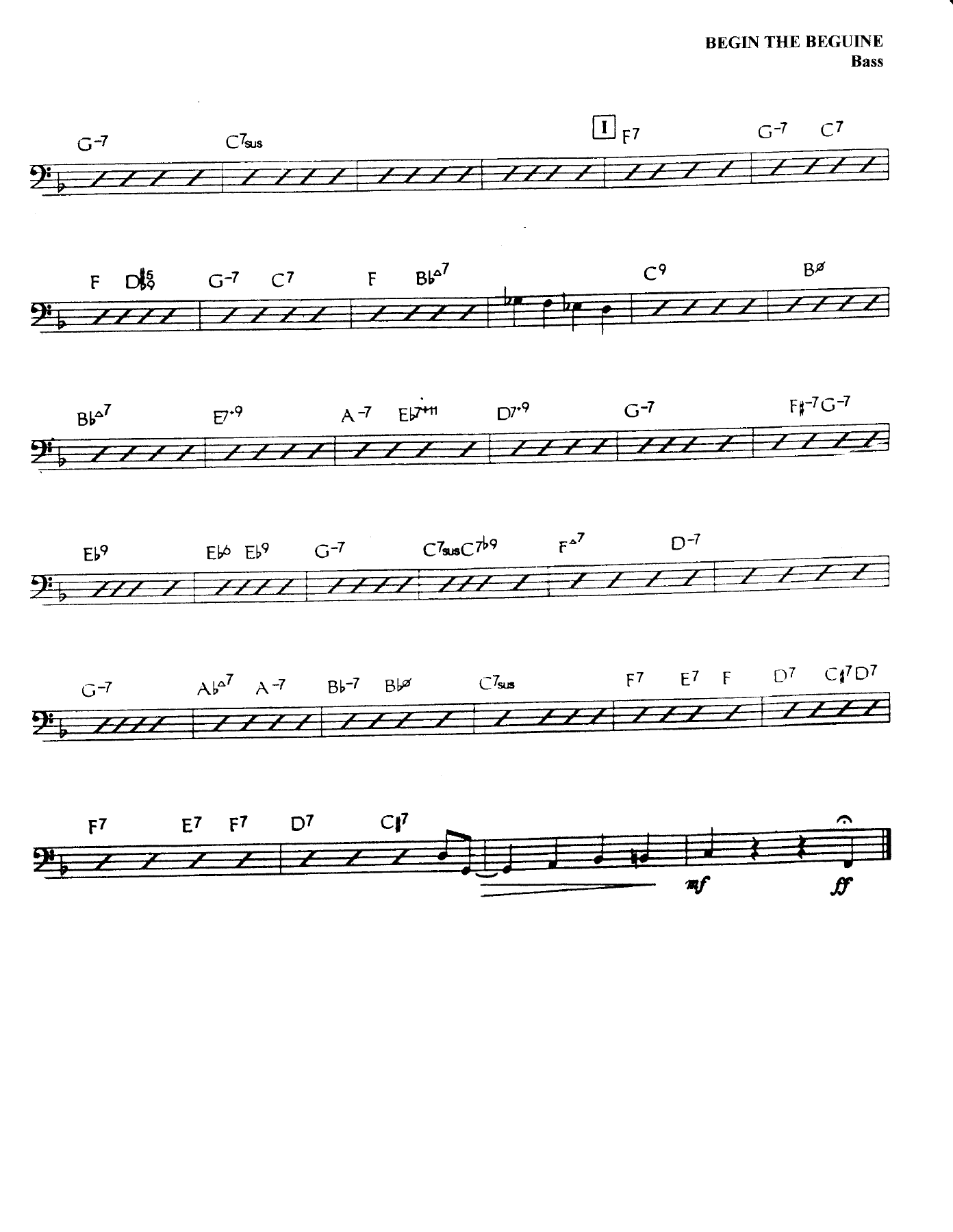 Begin The Beguine (B.Holman) Tonight Show — Big Band sheet music arranged by Bill Holman | Jazz Standard