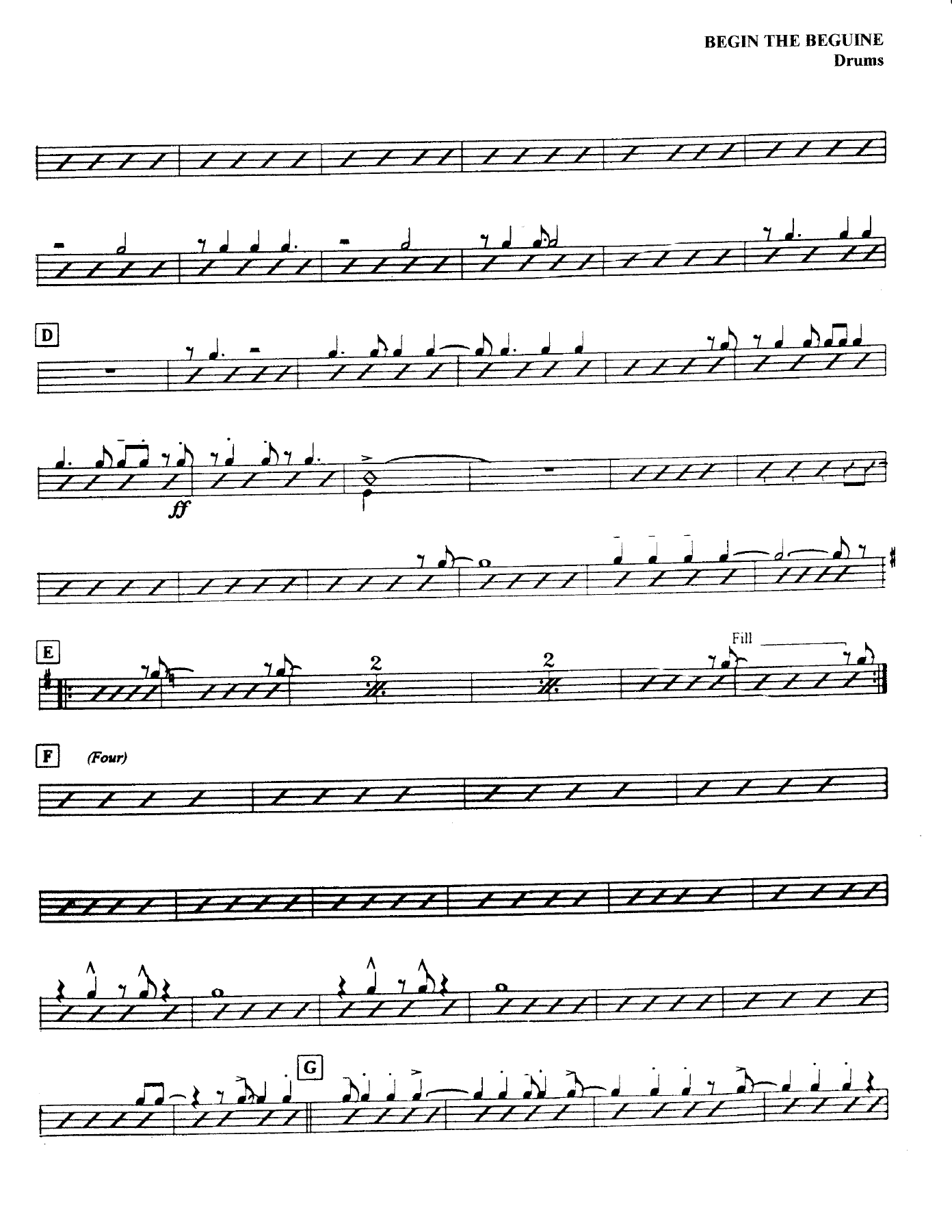 Begin The Beguine (B.Holman) Tonight Show — page 3