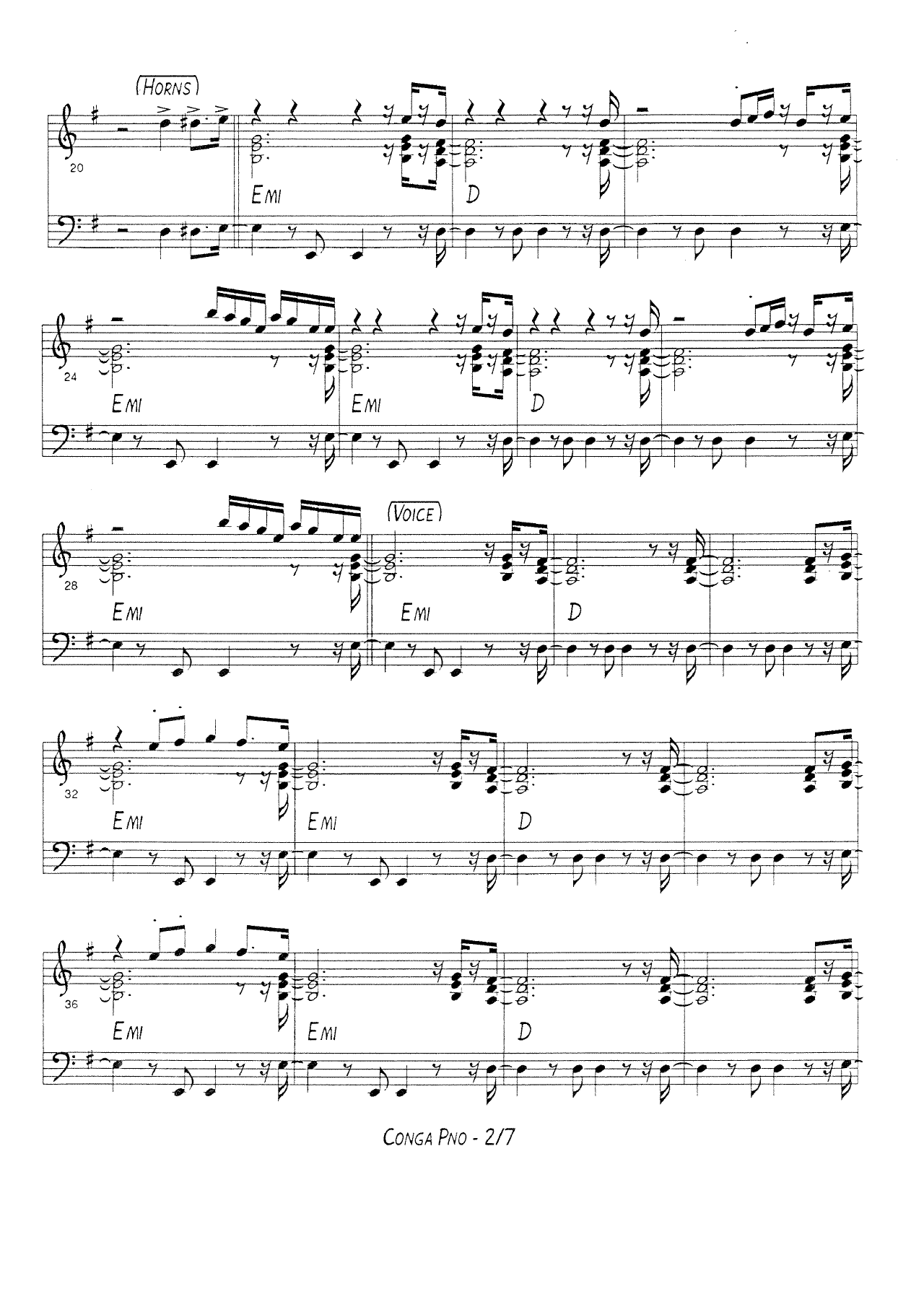 Conga - SA,ST,Trp,Trb, Rhythm — page 3
