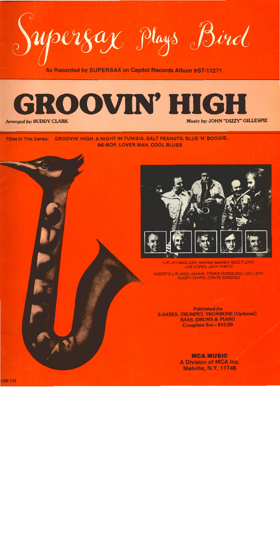 Groovin' High — sheet music cover (first page)