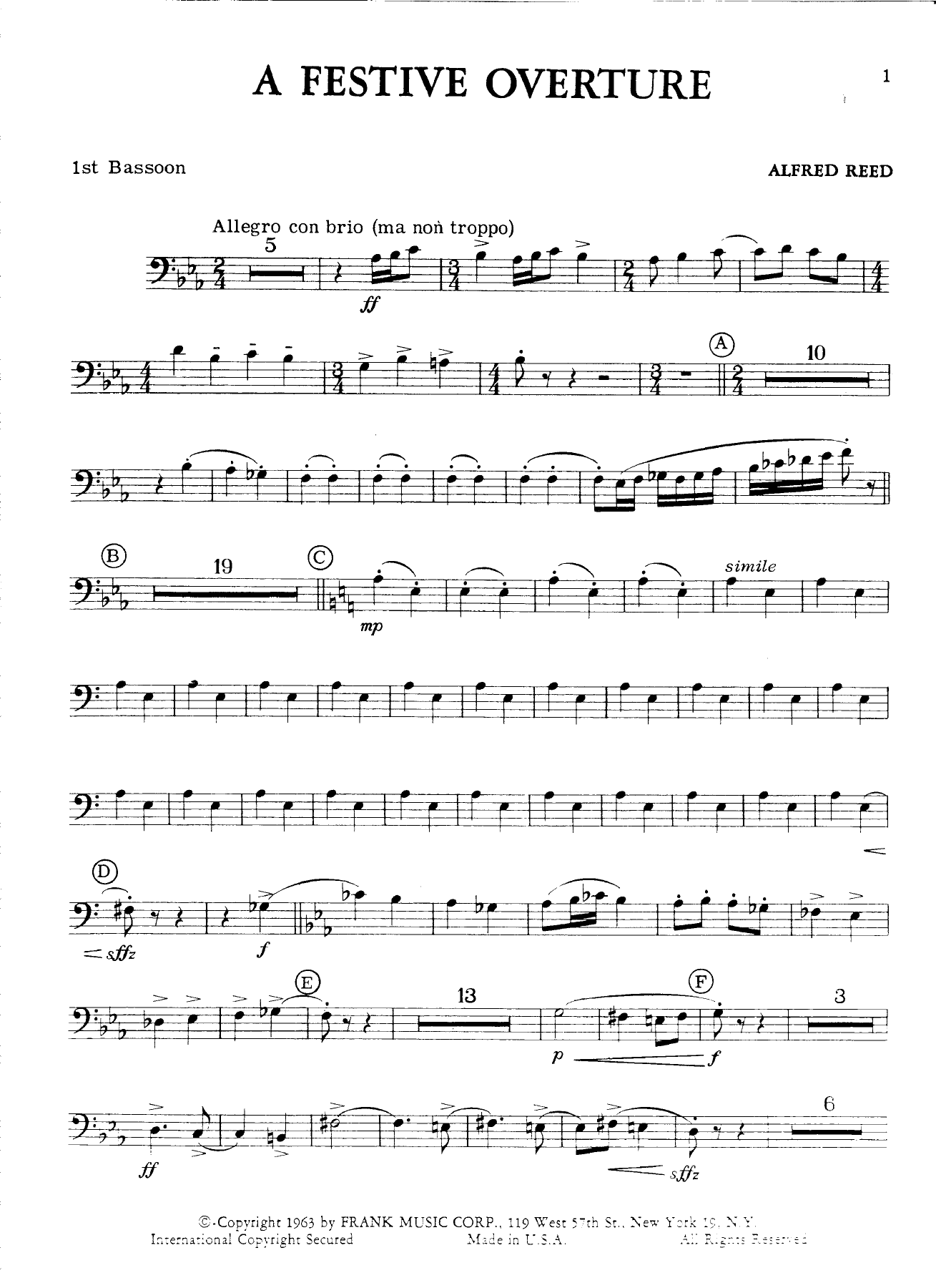 bassonI — sheet music cover (first page)