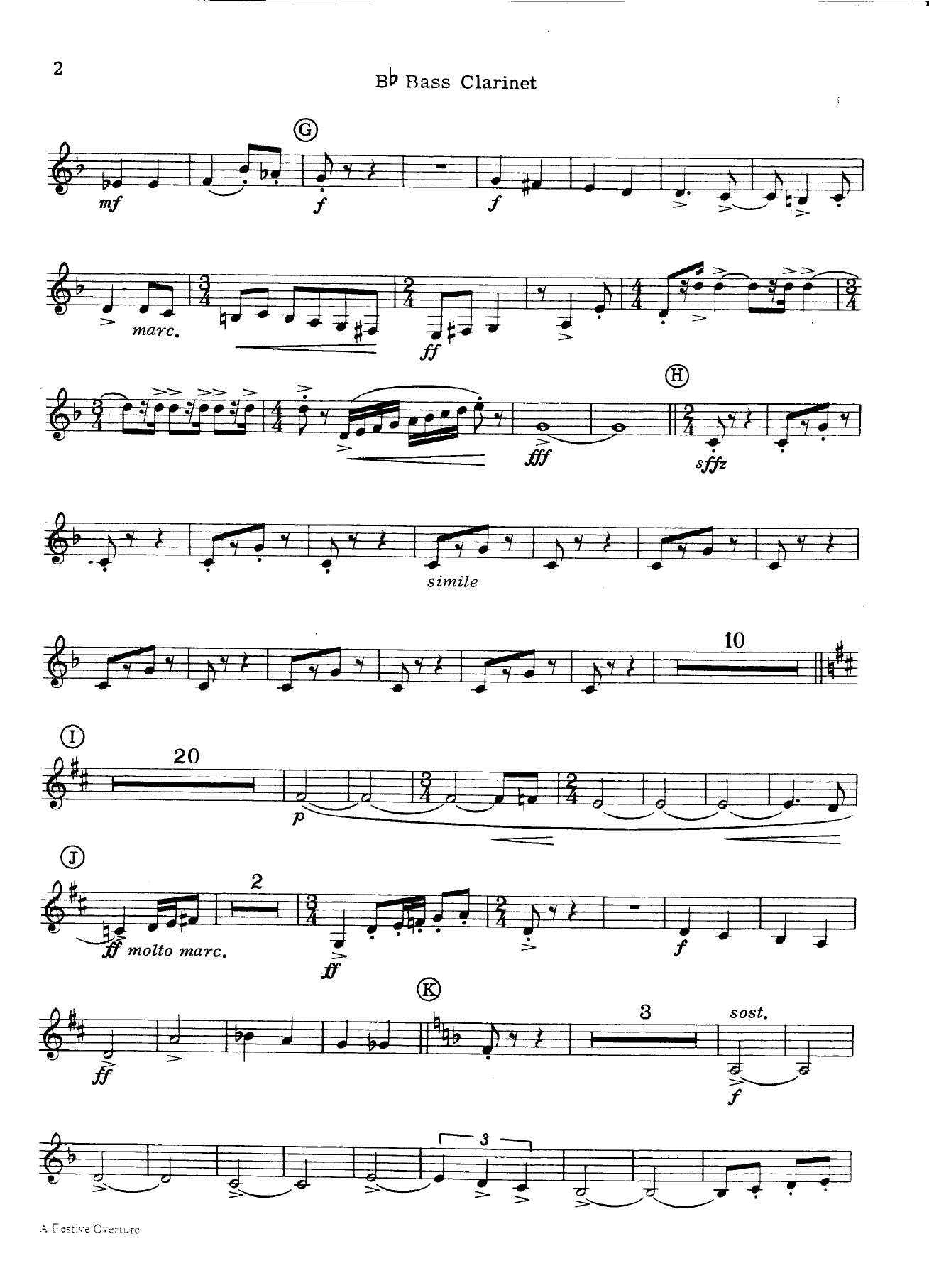 Bb bass clarinet — page 2