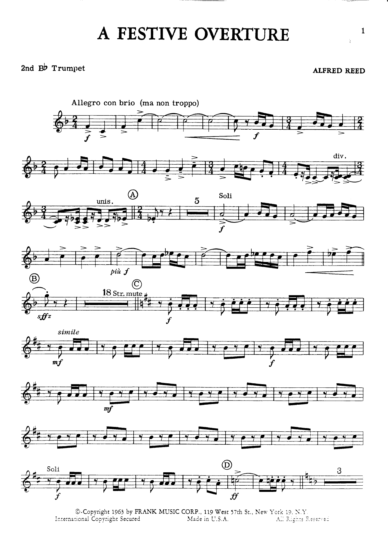 Bb trumpetII — sheet music cover (first page)