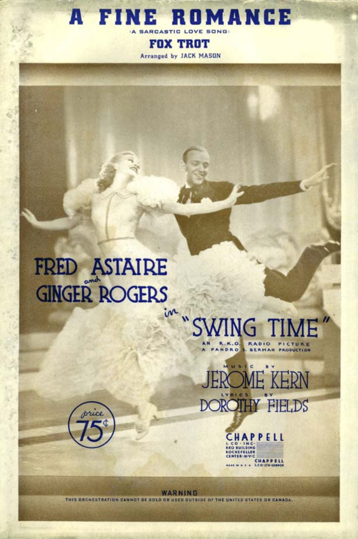 A Fine Romance (J.Mason) (vocal) Trio with Strings — big_band_vocal sheet music arranged by J.Mason | Jazz Standard