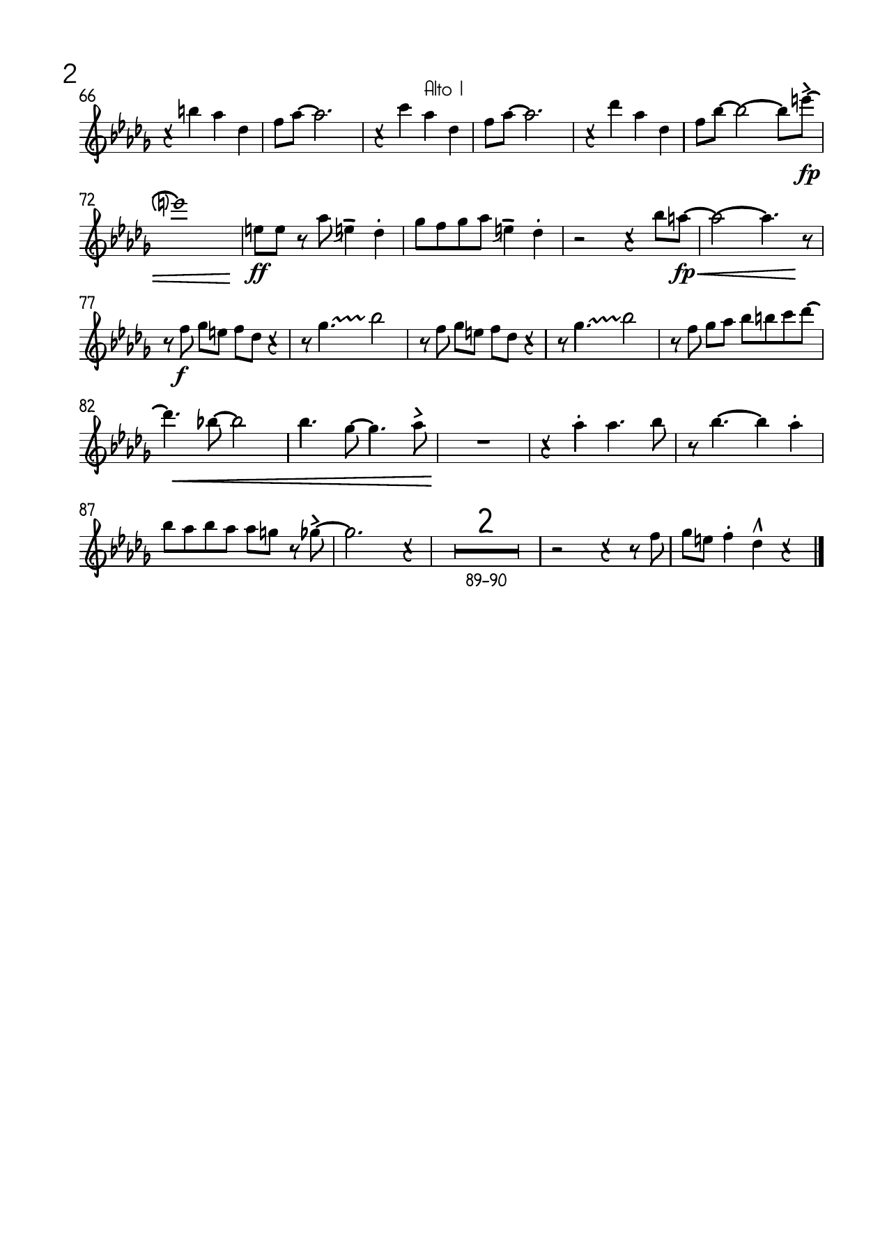 A Foggy Day Alto — page 2