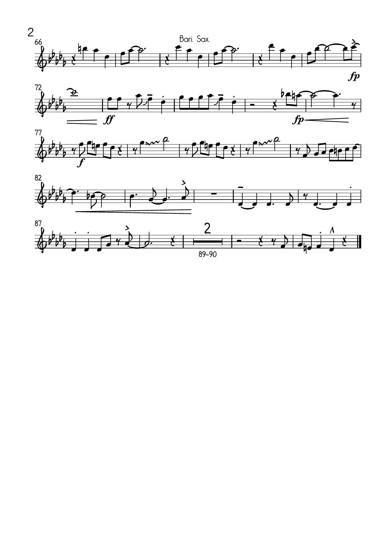 A Foggy Day Bari. Sax — page 2