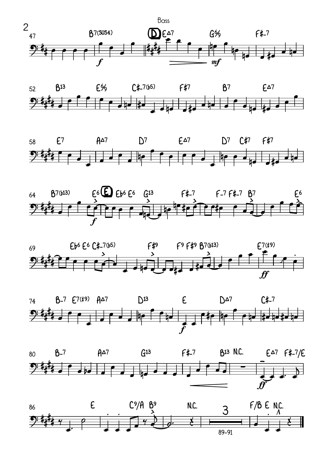 A Foggy Day Bass — page 2