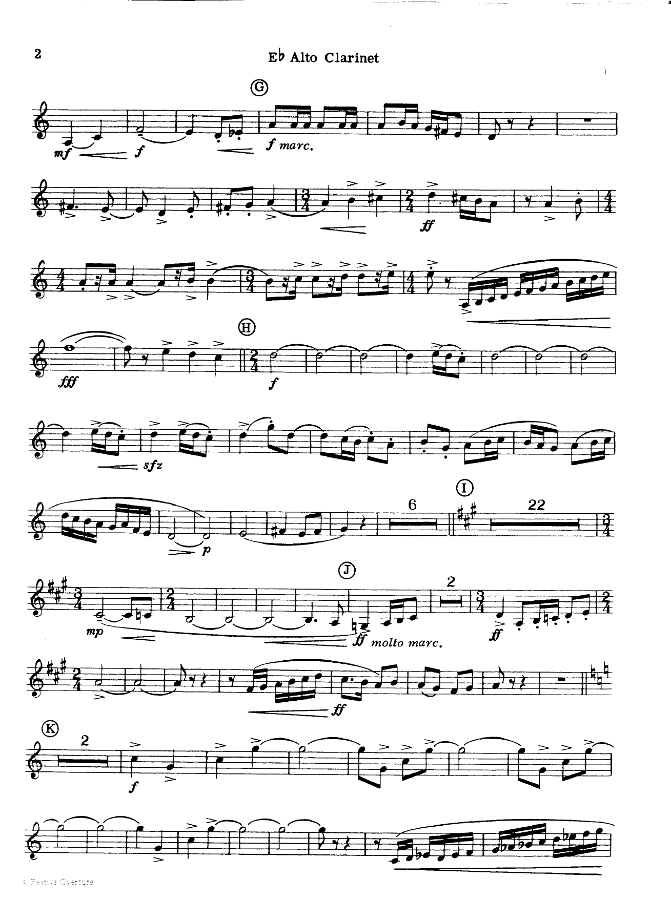 Eb alto clarinet — page 2