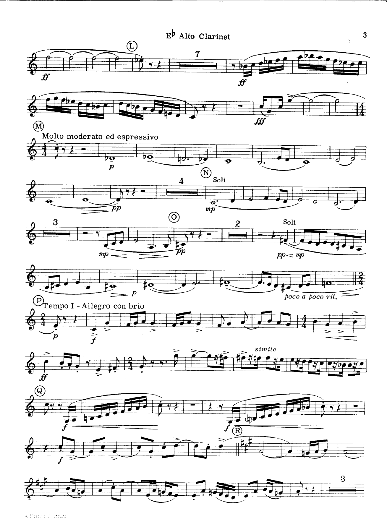 Eb alto clarinet — page 3