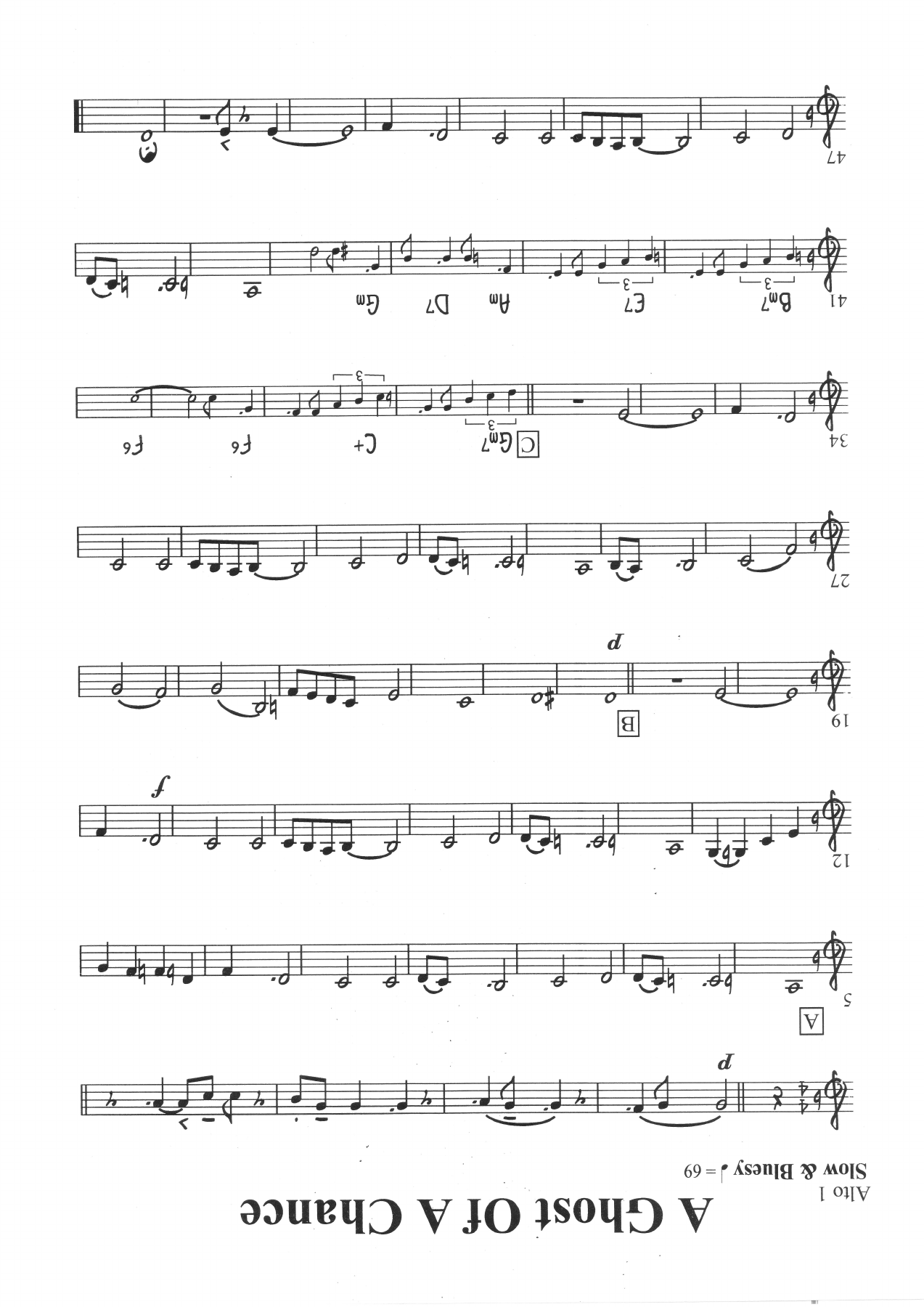 A Ghost Of A Chance.Vocal — big_band_vocal sheet music arranged by Mr. X | Ballad