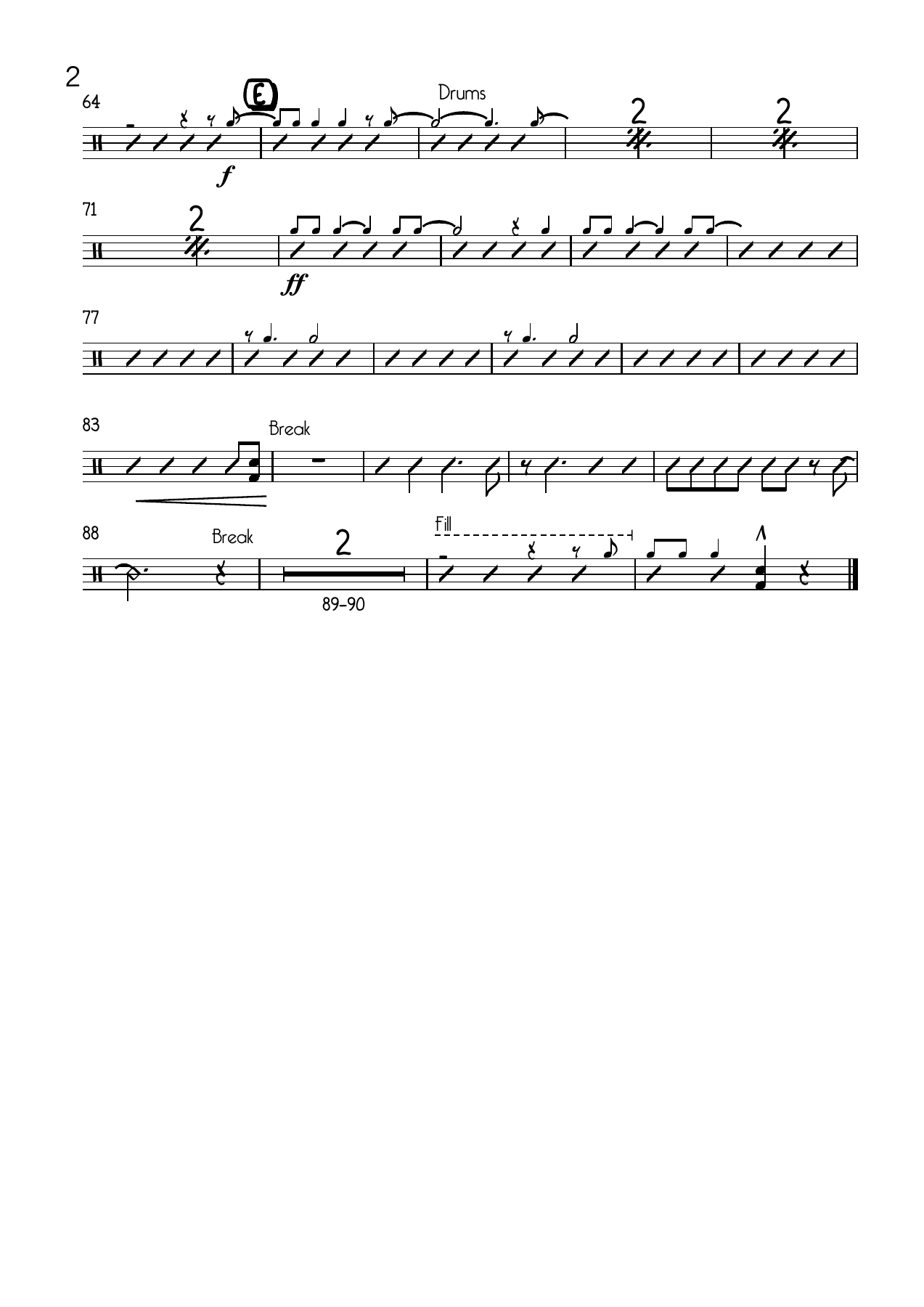 A Foggy Day Drums — page 2