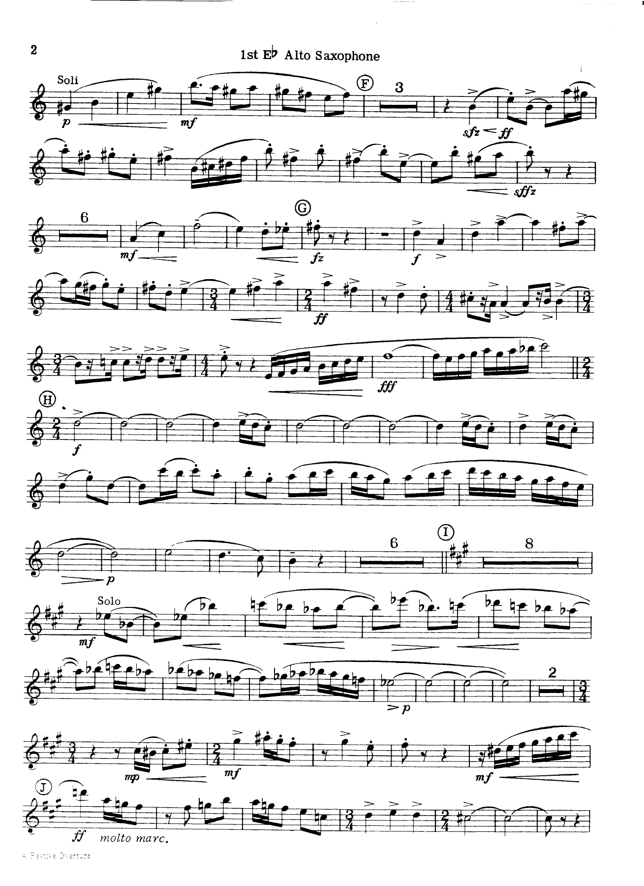 Eb alto saxophoneI — page 2