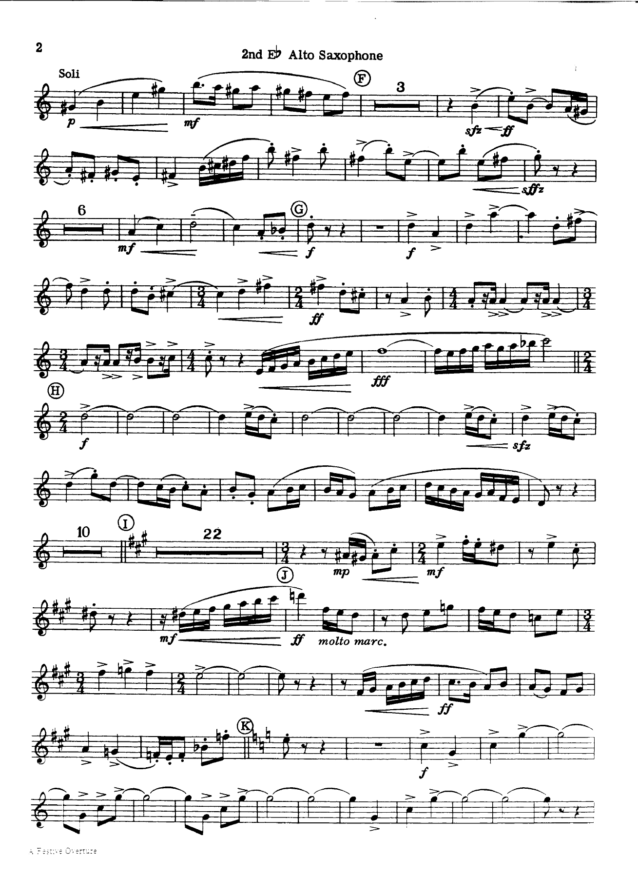 Eb alto saxophoneII — page 2