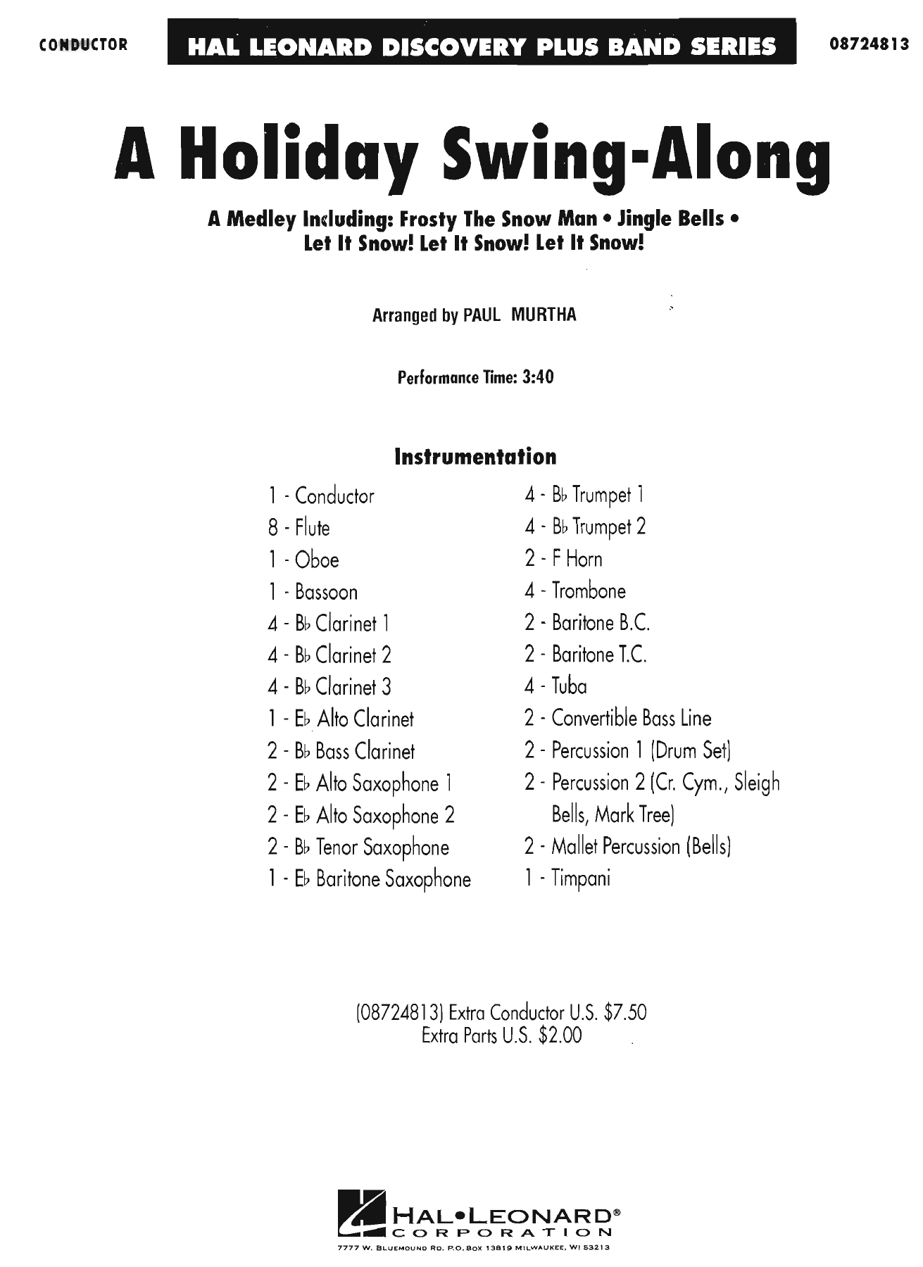 A Holiday Swing - Along — sheet music cover (first page)