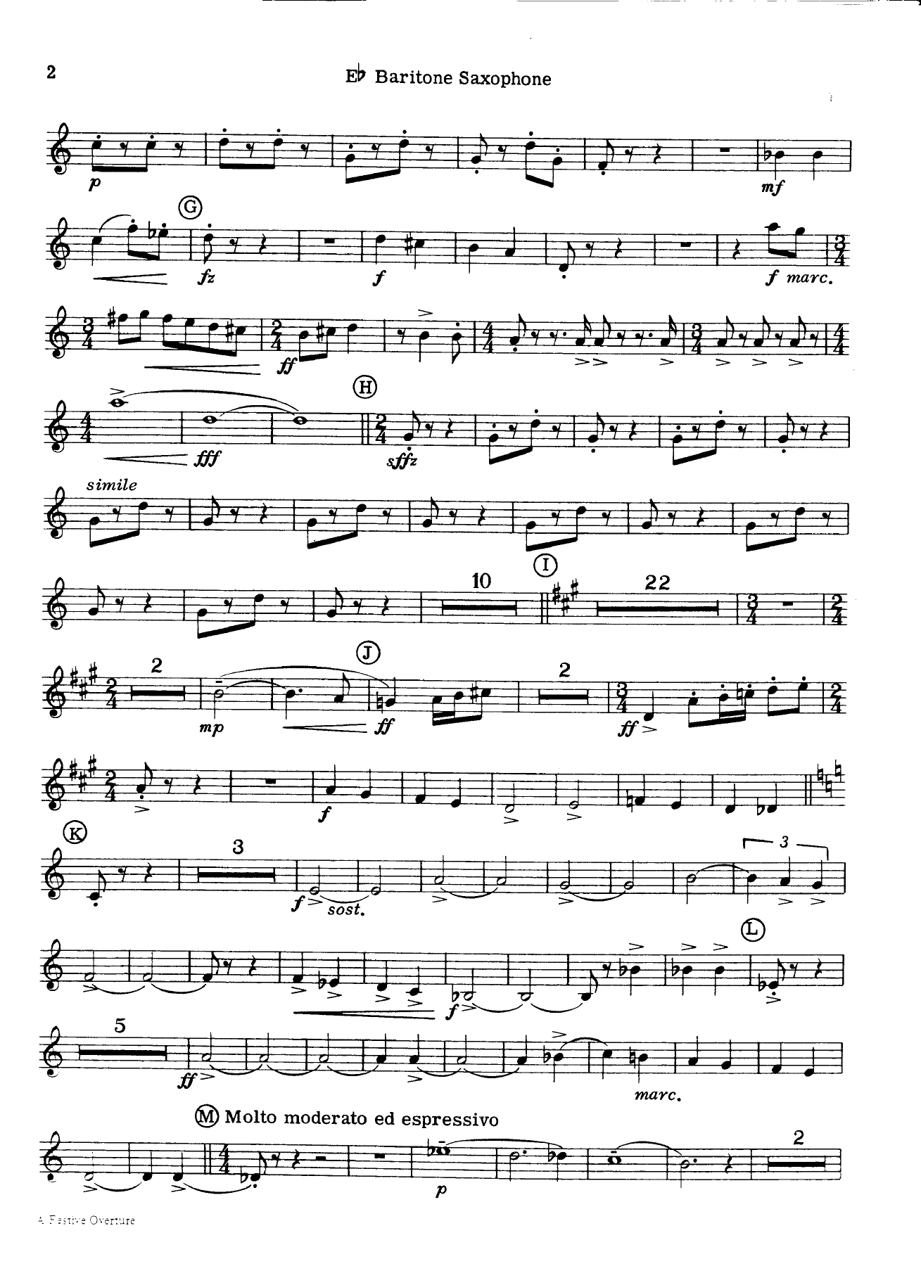Eb baritone saxophone — page 2