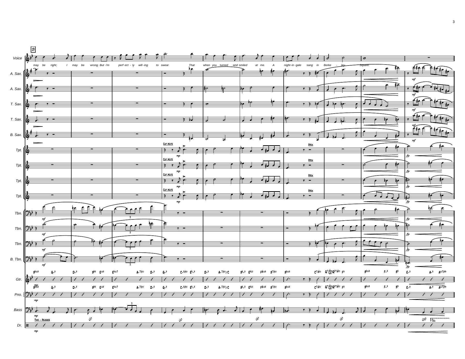 A Nightigale Sang In Berkeley Square by Matt Amy Score — page 3