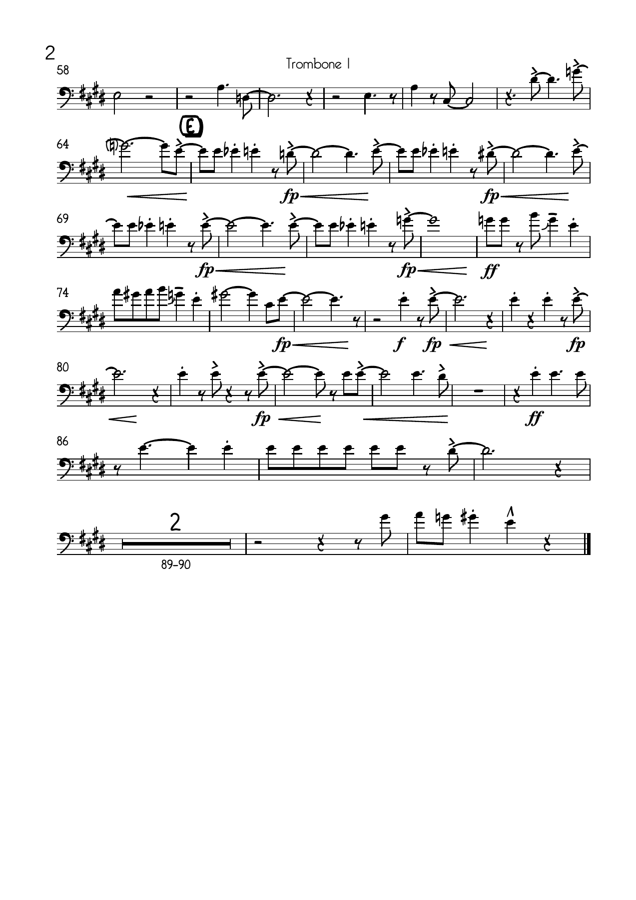 A Foggy Day Trombone — page 2