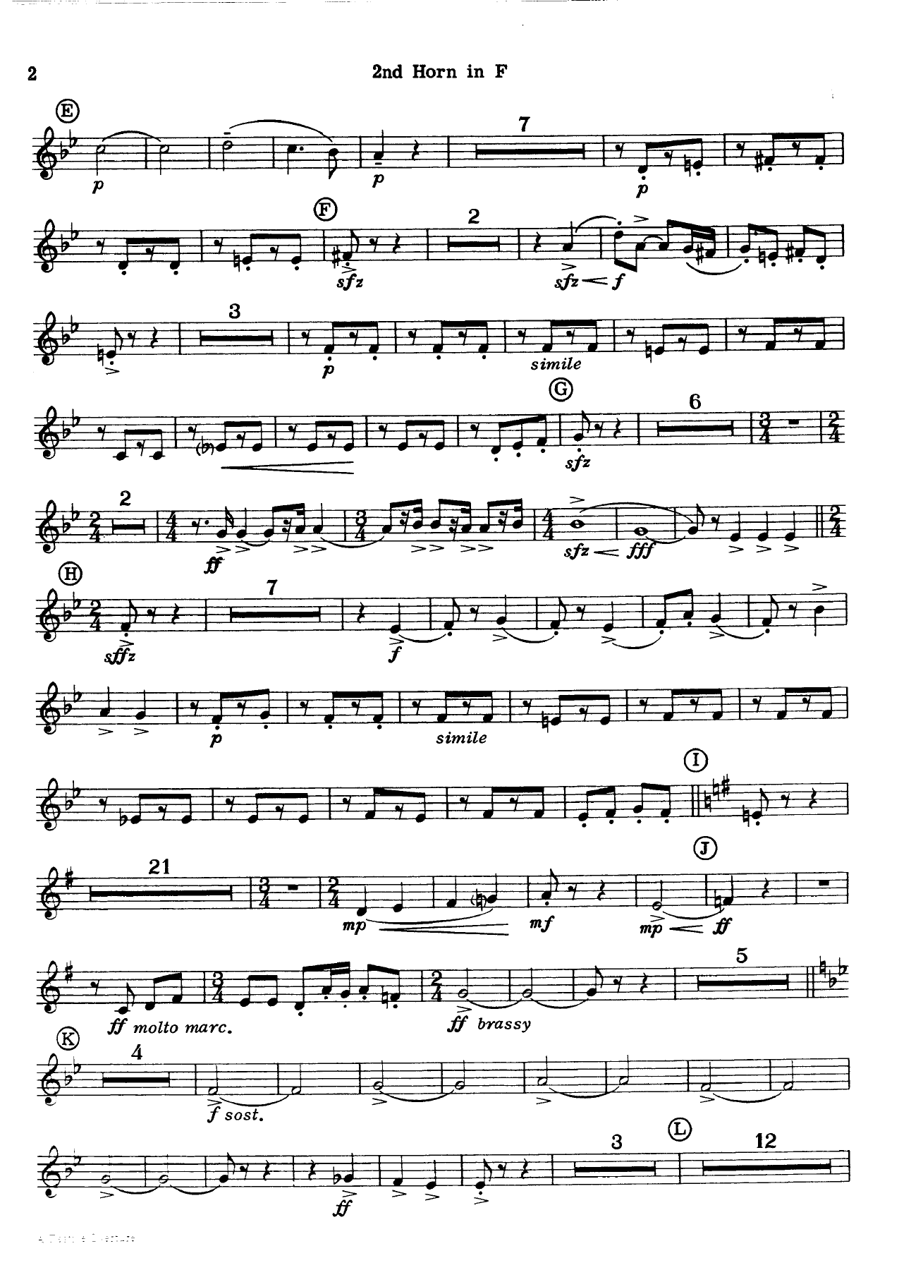 horn in f II — page 2