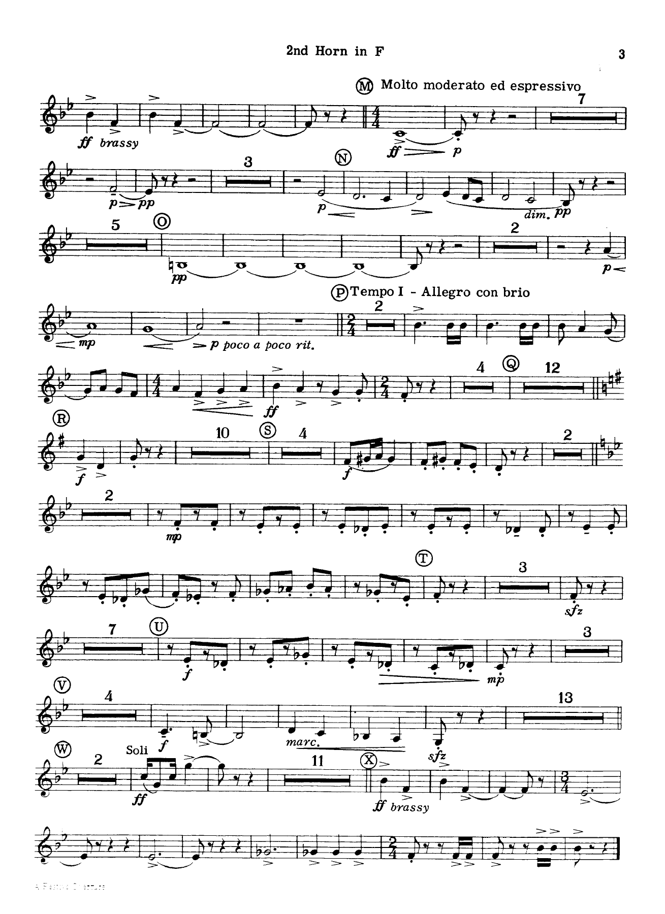 horn in f II — page 3