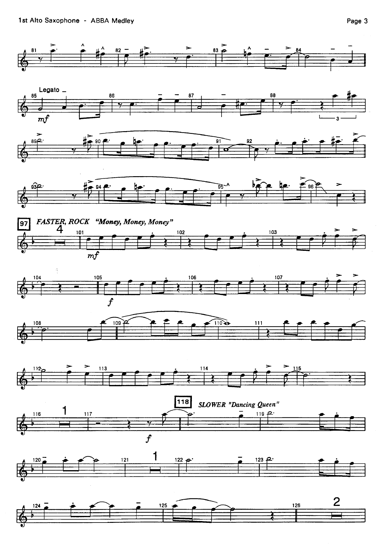 ABBA Medley (Ed Wilson) Vocal — page 3