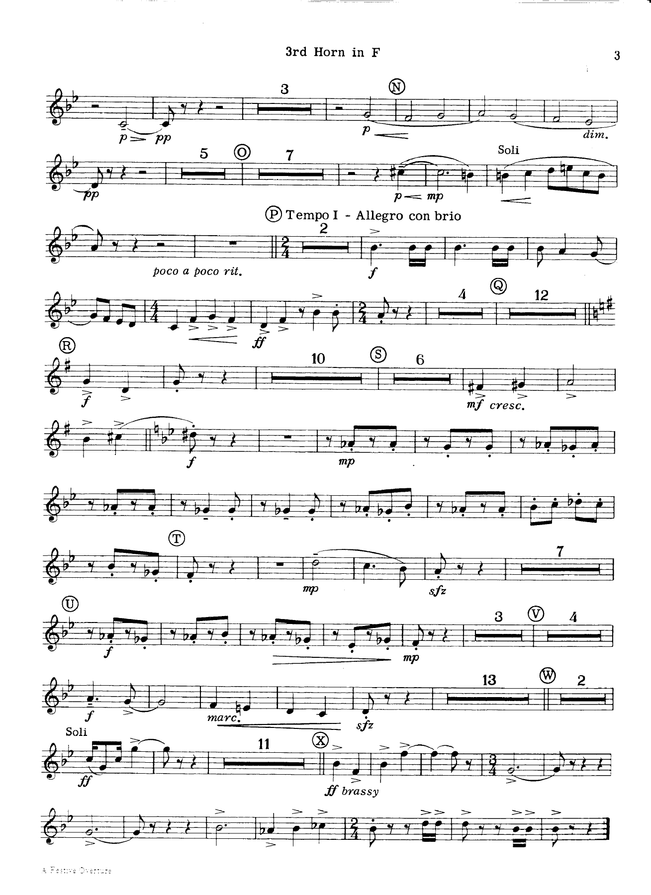 horn in f III — page 3