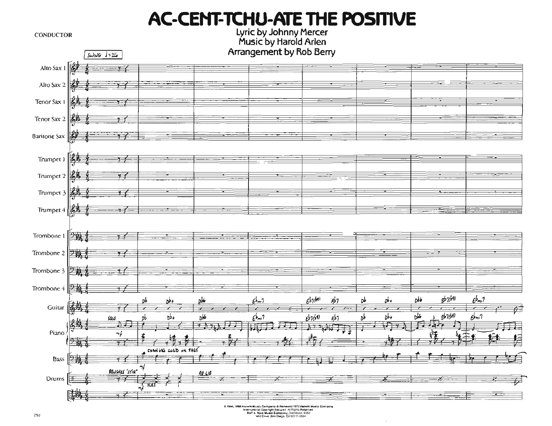 Ac-Cent-Tchu-Ate The Positive - Rob Berry — sheet music preview
