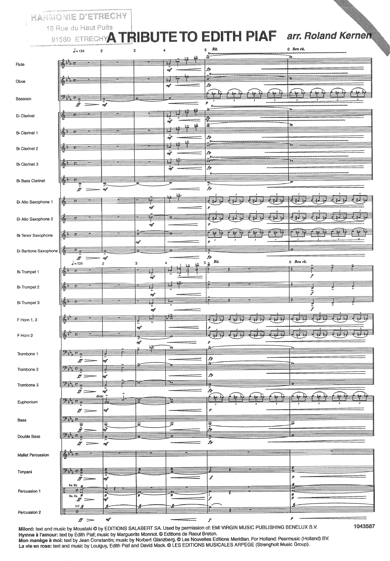 A Tribute To Edith Piaf — page 2