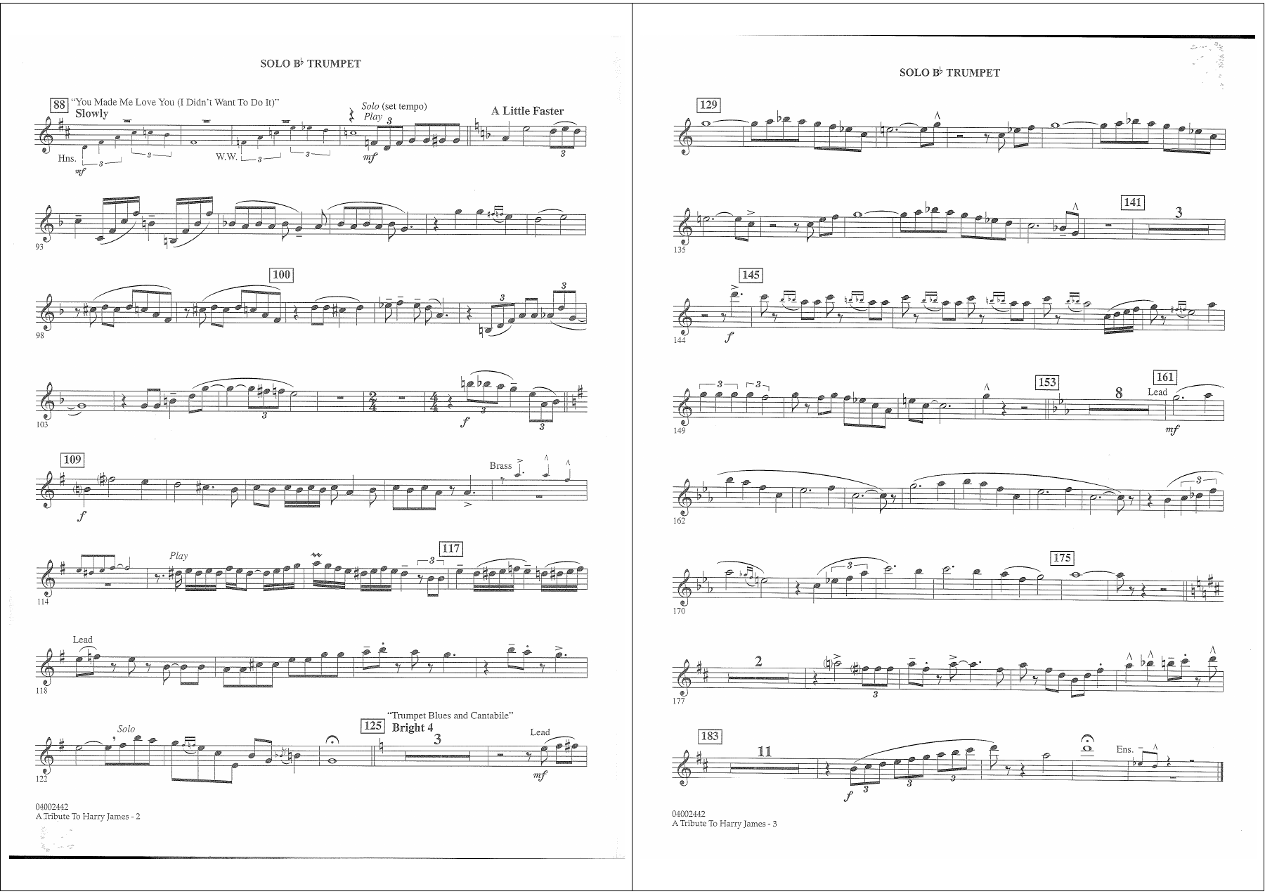 A Tribute To Harry James — page 2