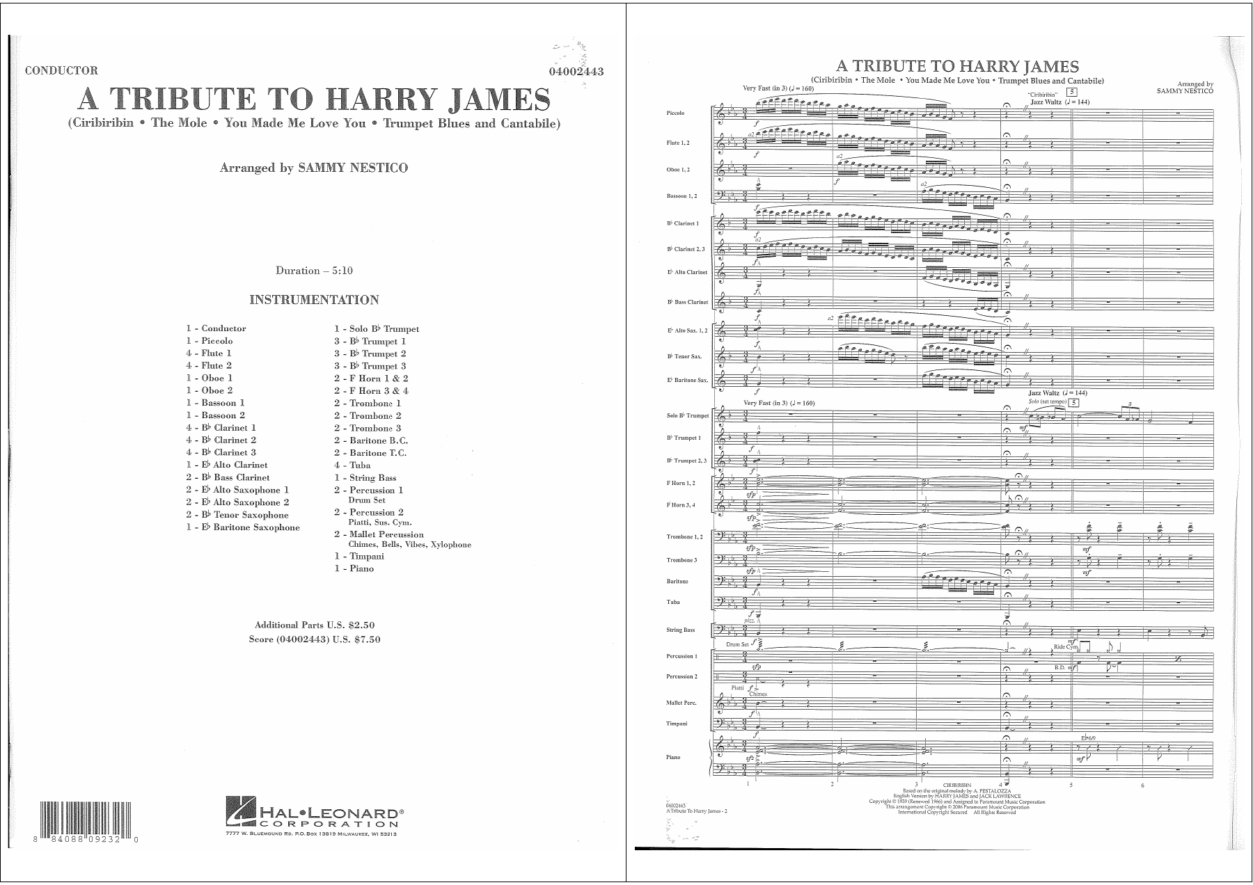 A Tribute To Harry James — page 3