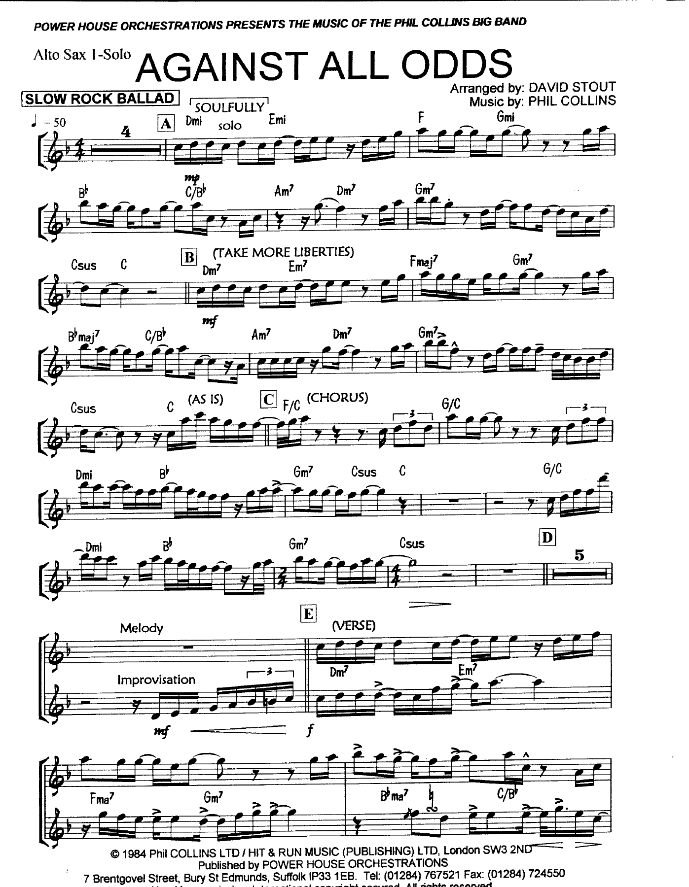 Alto 1 Pg — sheet music cover (first page)