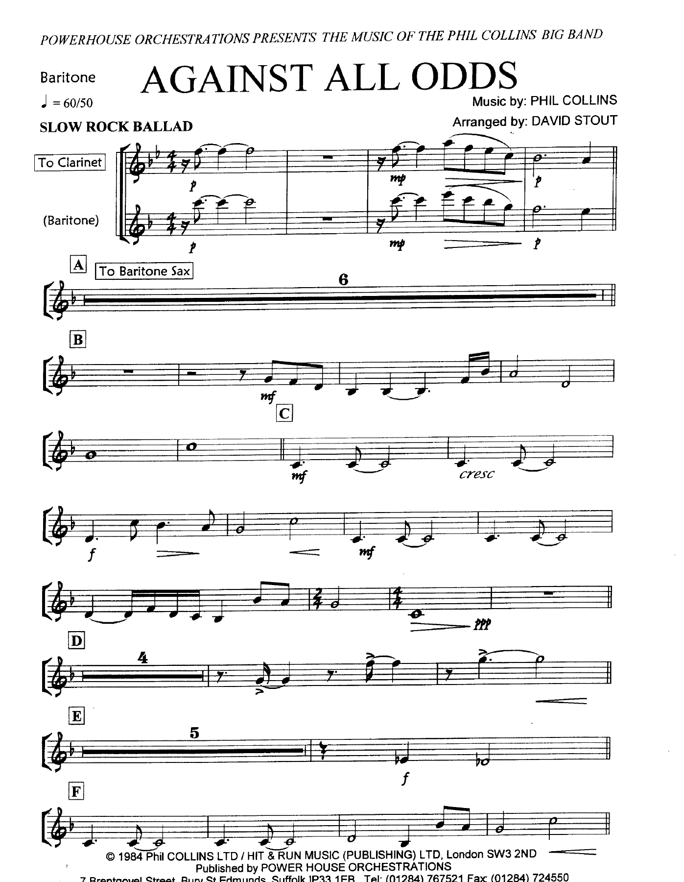 Bari Pg — sheet music cover (first page)