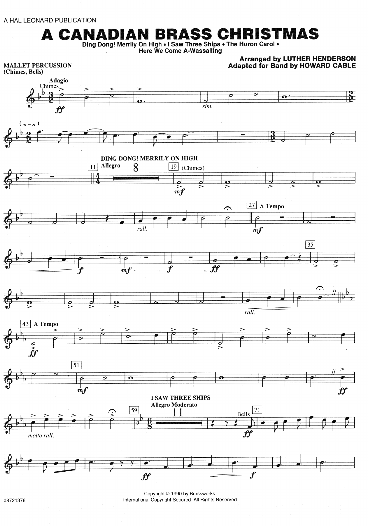 Canadian Brass Christmas-PMallet — sheet music cover (first page)