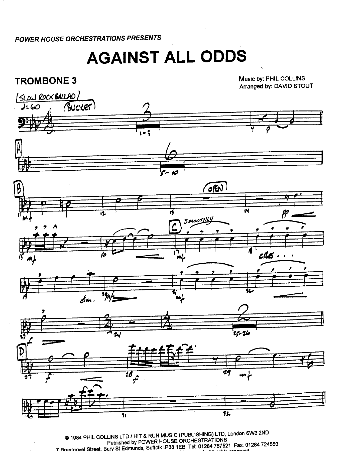 Bone 3 Pg — sheet music cover (first page)