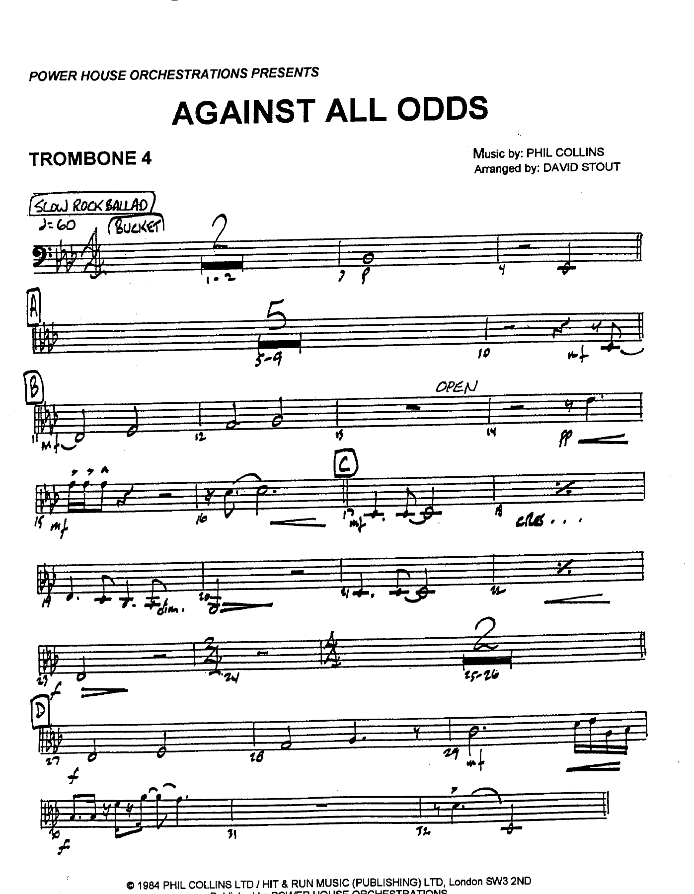 Bone 4 Pg — sheet music cover (first page)