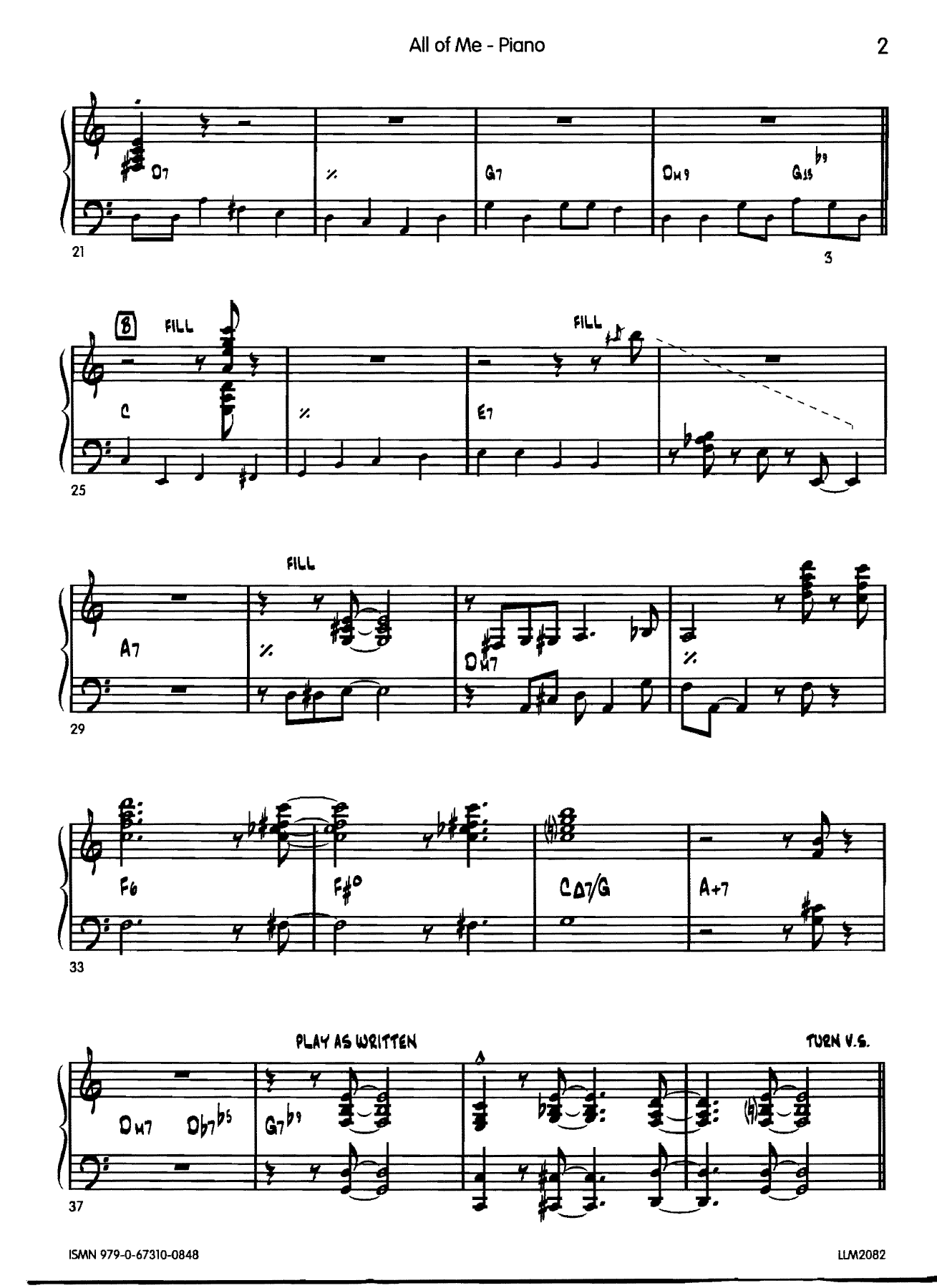 All of me Piano — page 2